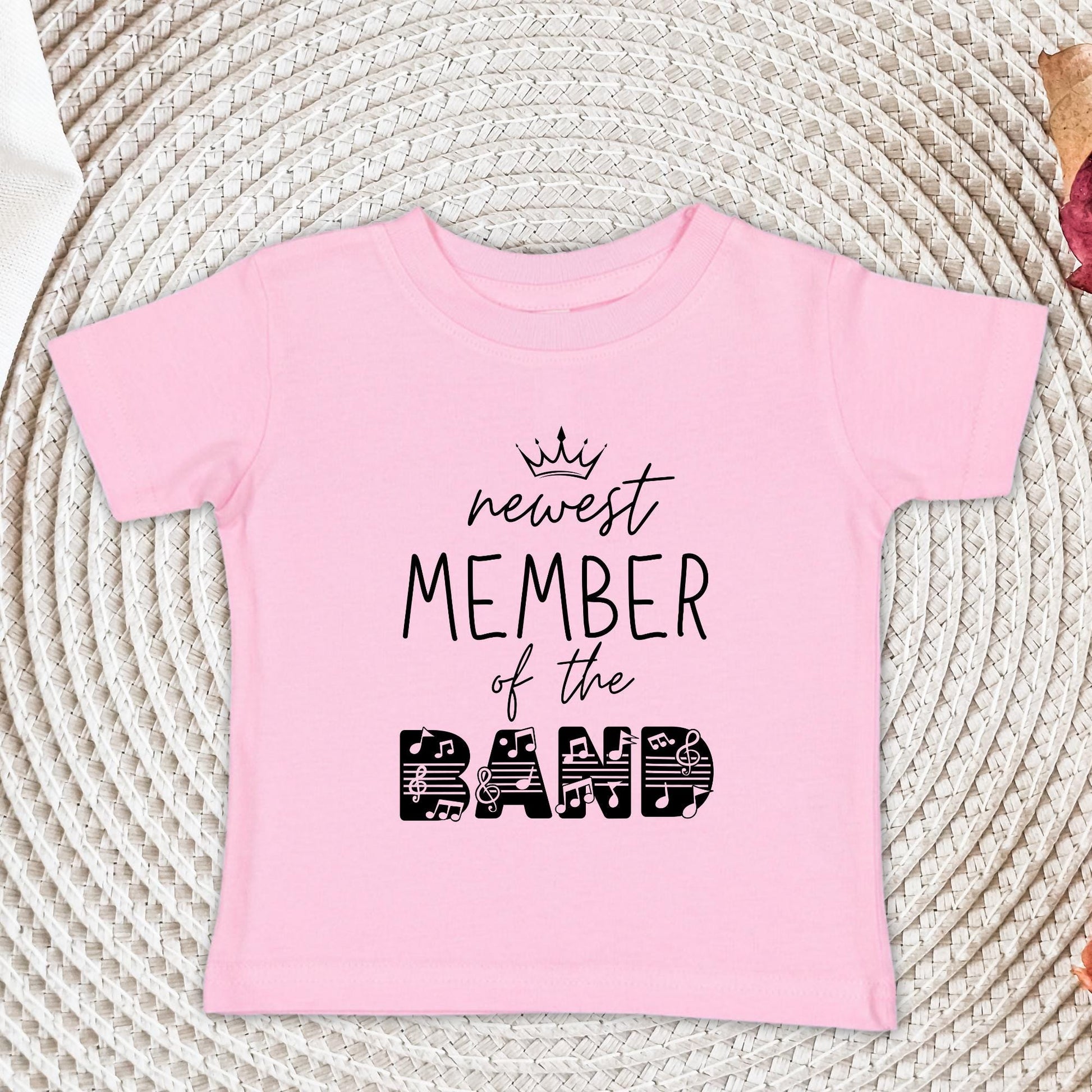 Newest Member of The Band Shirt and Onesie®, Baby Shower Gift, Music Lover Baby Shower Shirt, Baby Announcement Bodysuit