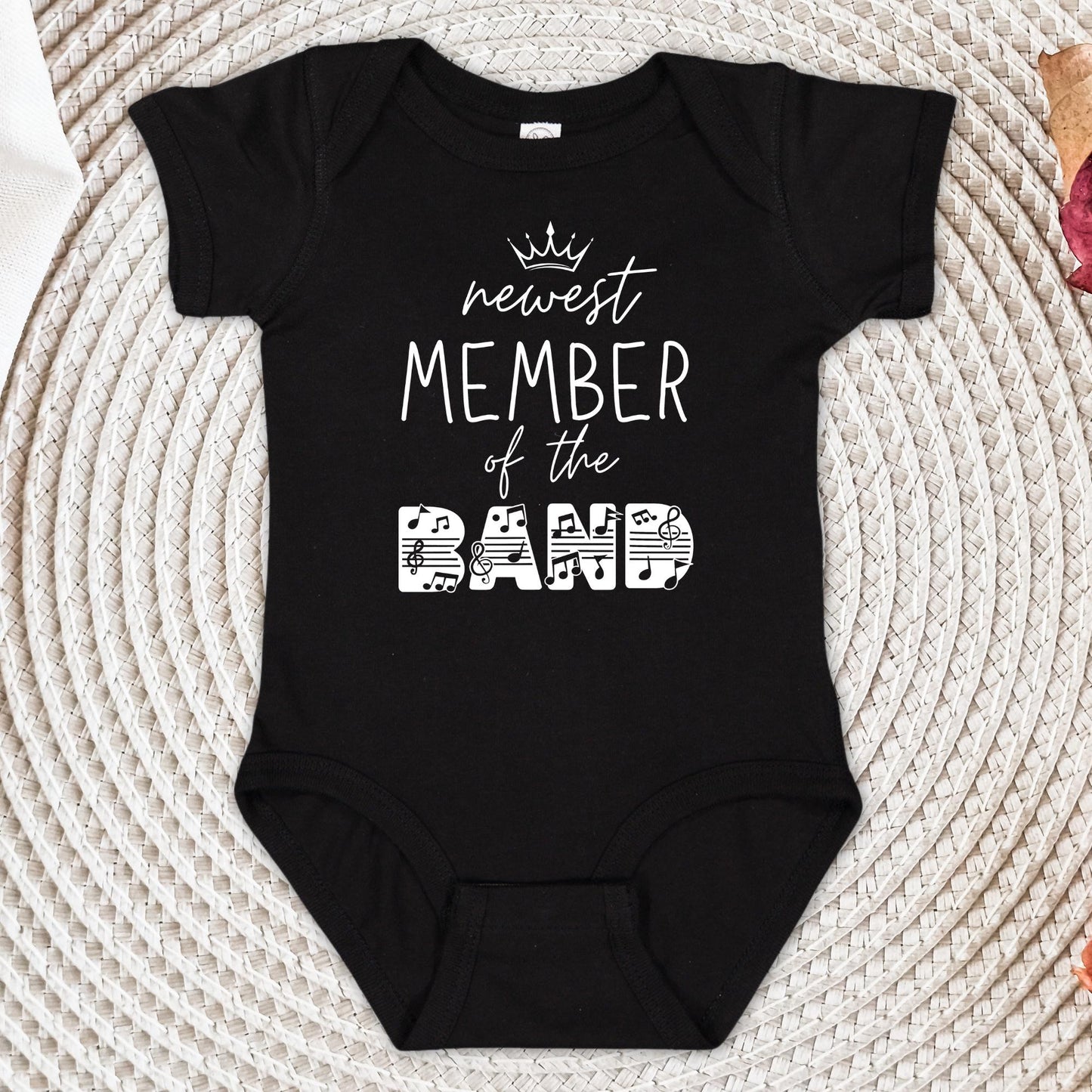 Newest Member of The Band Shirt and Onesie®, Baby Shower Gift, Music Lover Baby Shower Shirt, Baby Announcement Bodysuit