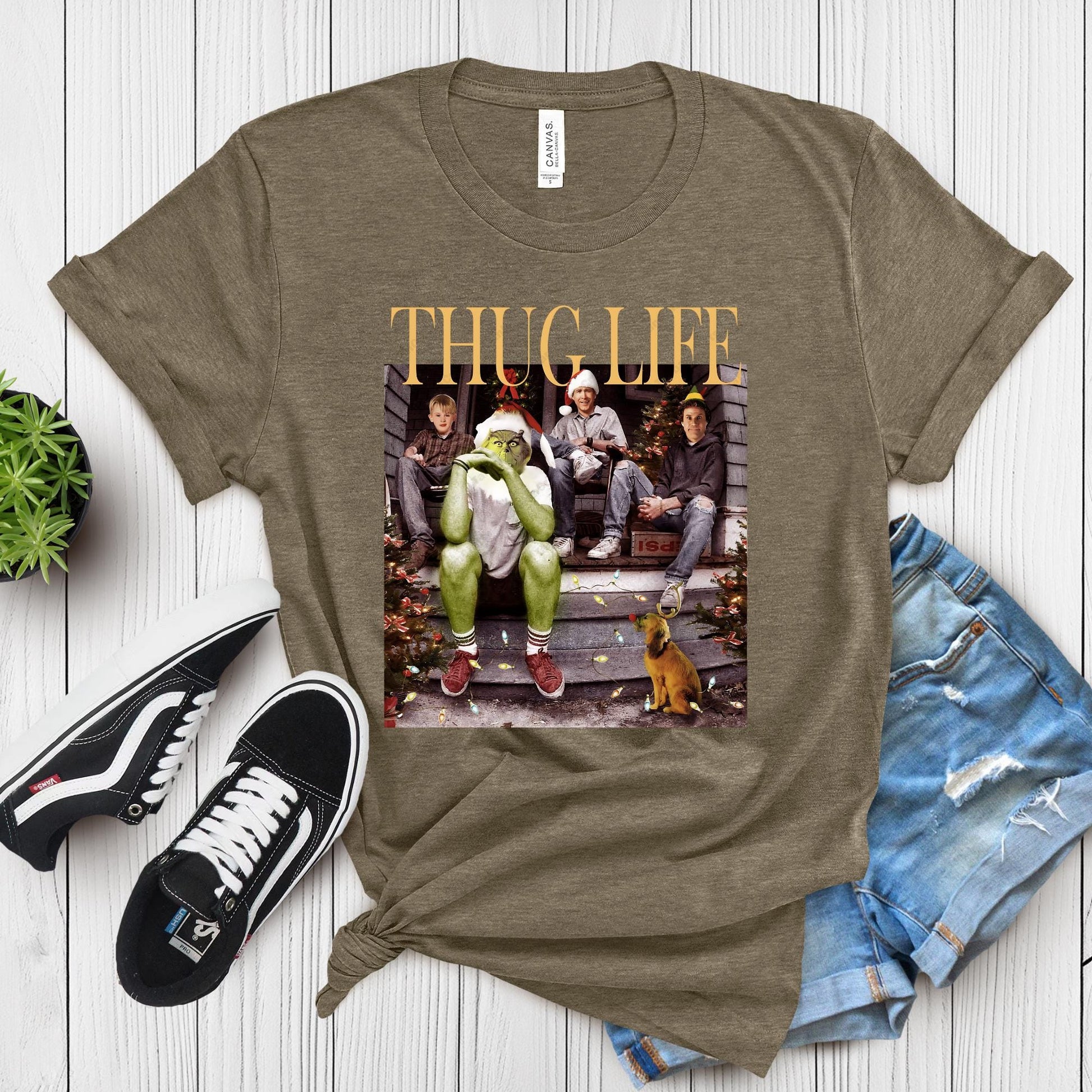 Thug Life Christmas Shirt Funny Christmas T shirt Christmas Friends Shirt Christmas Gifts For Women | Holiday Gifts