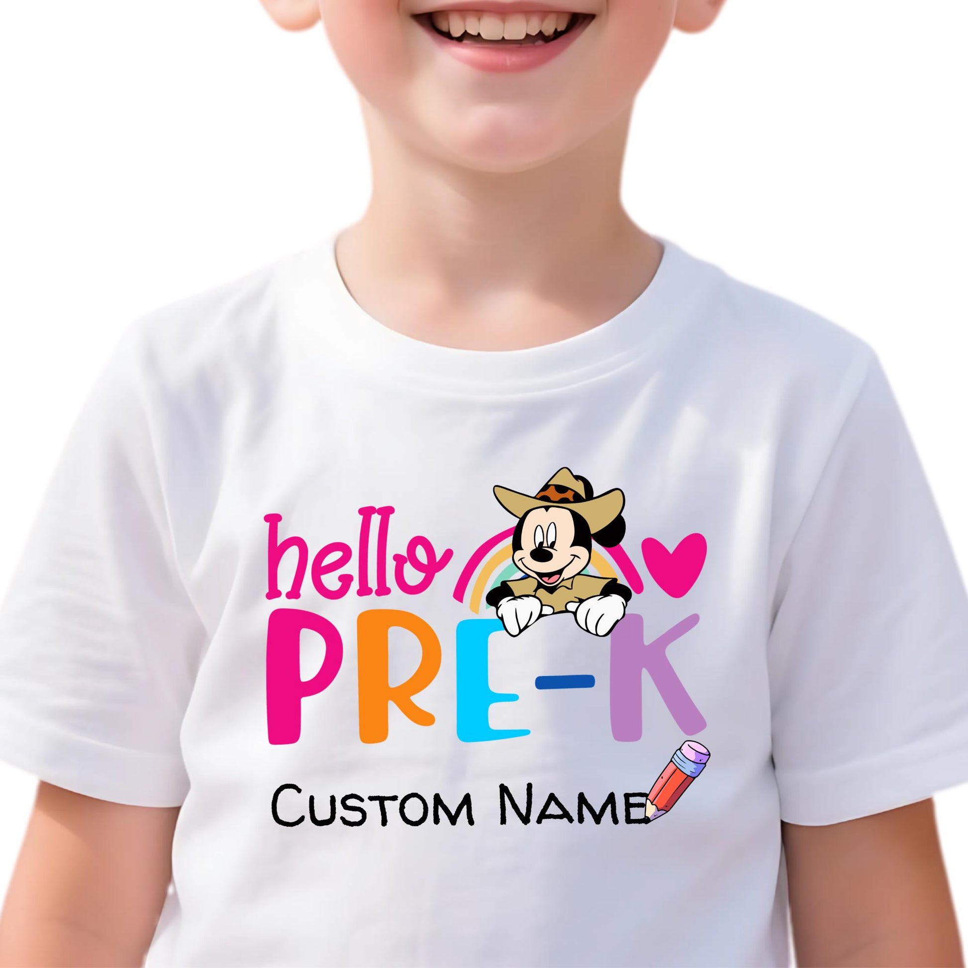 Back To School Mickey and Friends Shirt, Personalized Disney Back To School Shirt,  First Day Of School Kid Tee, Teacher Shirt