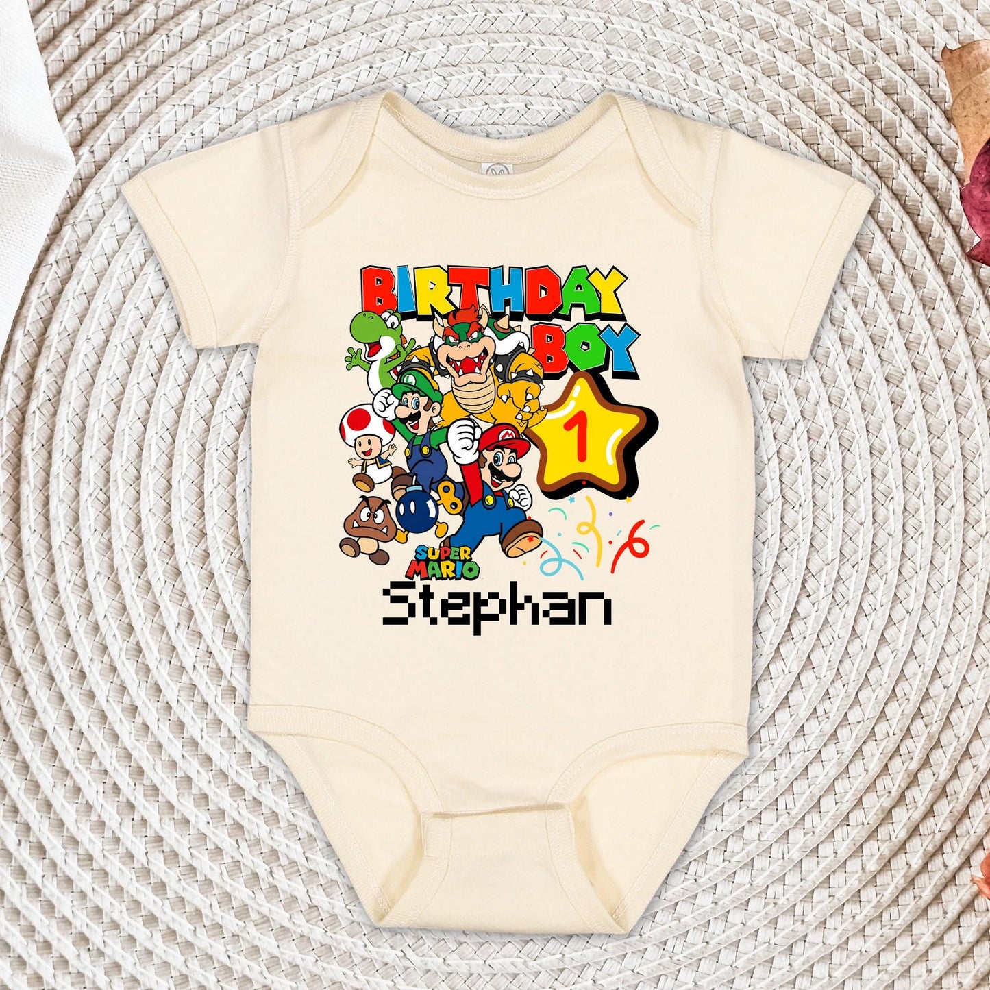 Custom Super Mario Birthday Shirt Kids Family Mario Party Tee, Super Daddy and Mommy Birthday Gift, Birthday Boy Shirt, Birthday Squad Tee