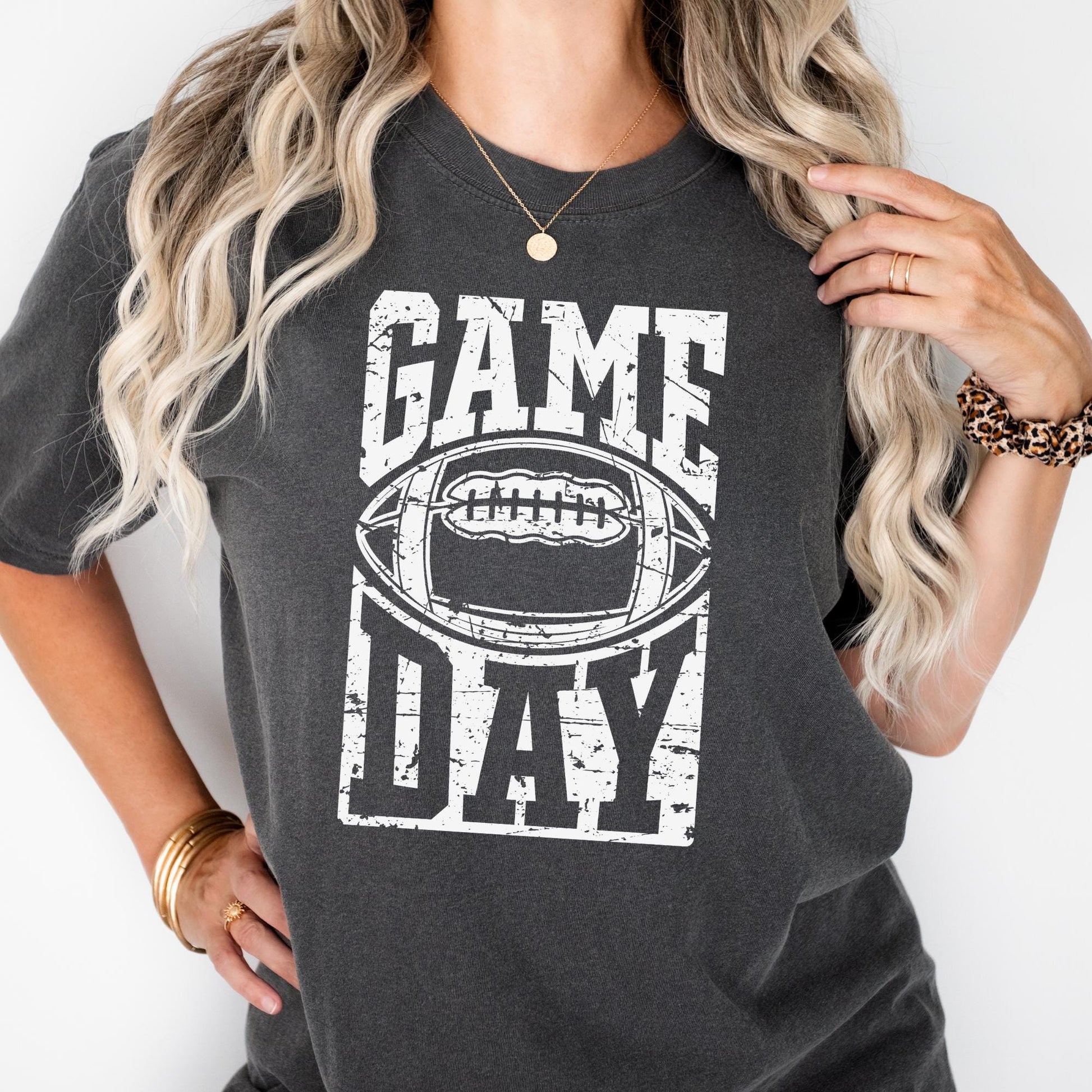 Comfort Colors® Football Season Game Day Shirt, Football Mama T Shirt, Football Fall Season Tee. Family Fun Day Shirt