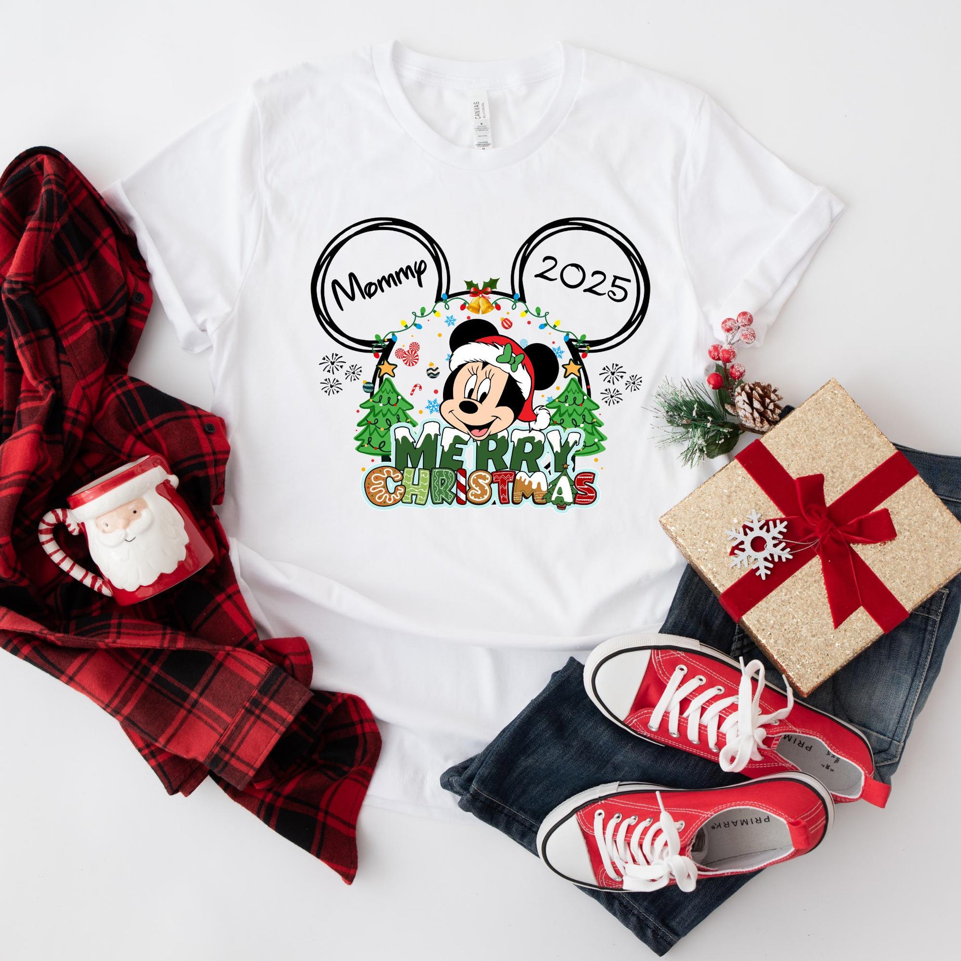 Custom Disney Family Christmas Shirt, Merry Christmas Shirt, Personalized Matching Christmas Tees, 2025 Mickey’s Very Merry Shirt