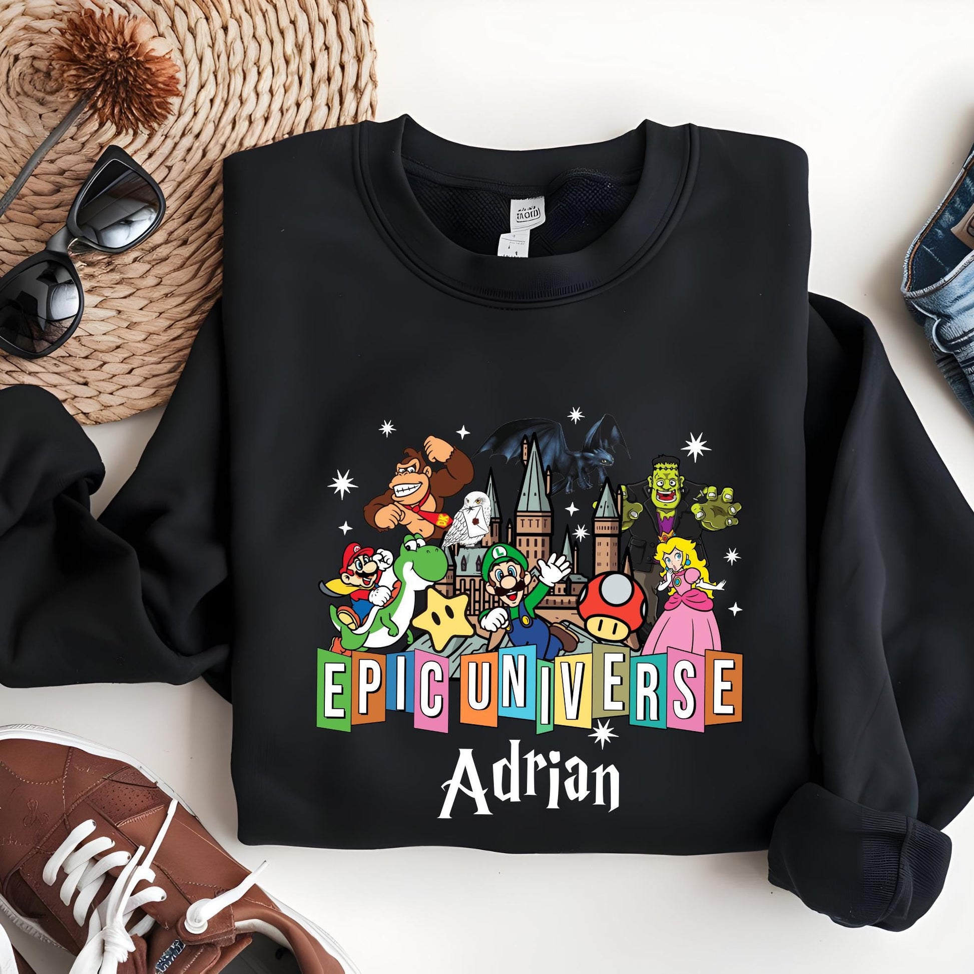 Personalized Epic Universe Sweatshirt: Orlando Family Trip Souvenir