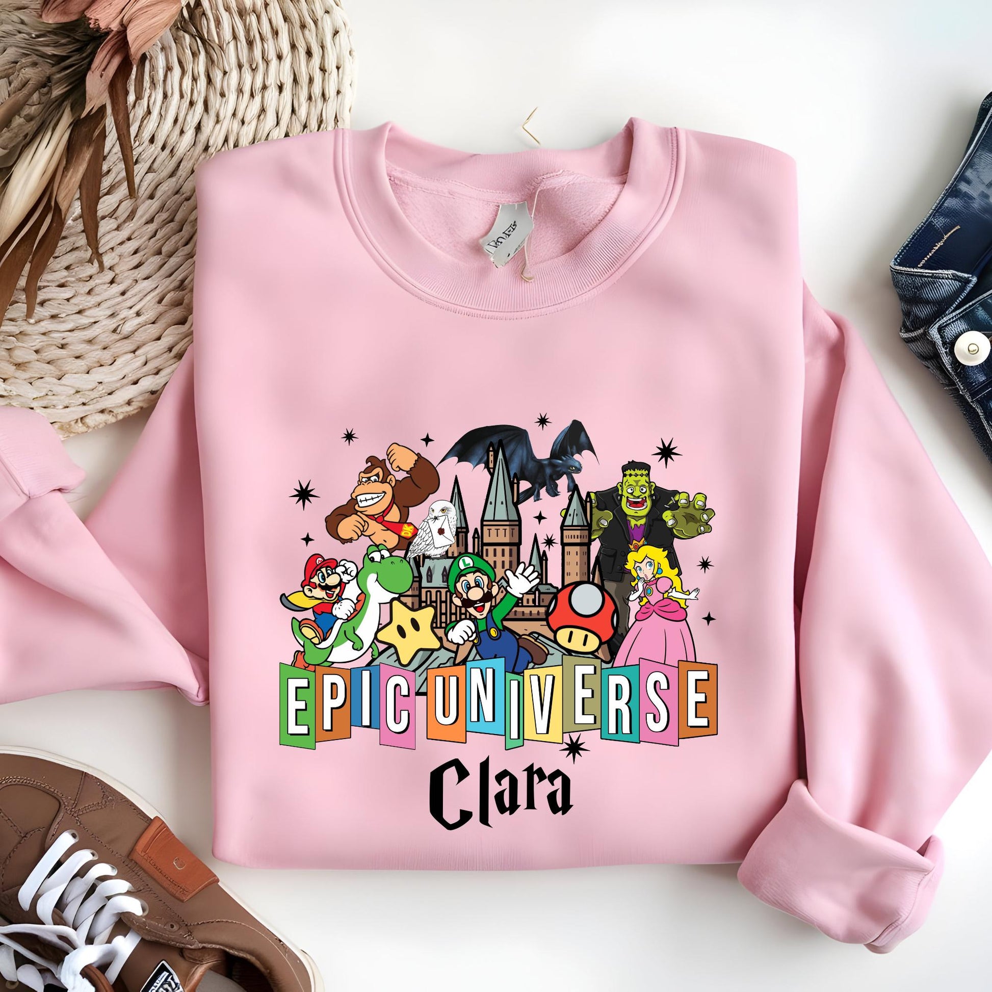 Personalized Epic Universe Sweatshirt: Orlando Family Trip Souvenir