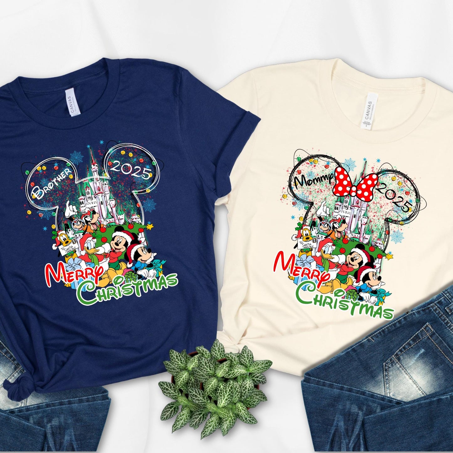 Custom Disney Christmas Shirt, Merry Christmas Shirt, Christmas Family Shirts, Christmas Party Shirt, Disney Holiday Tee