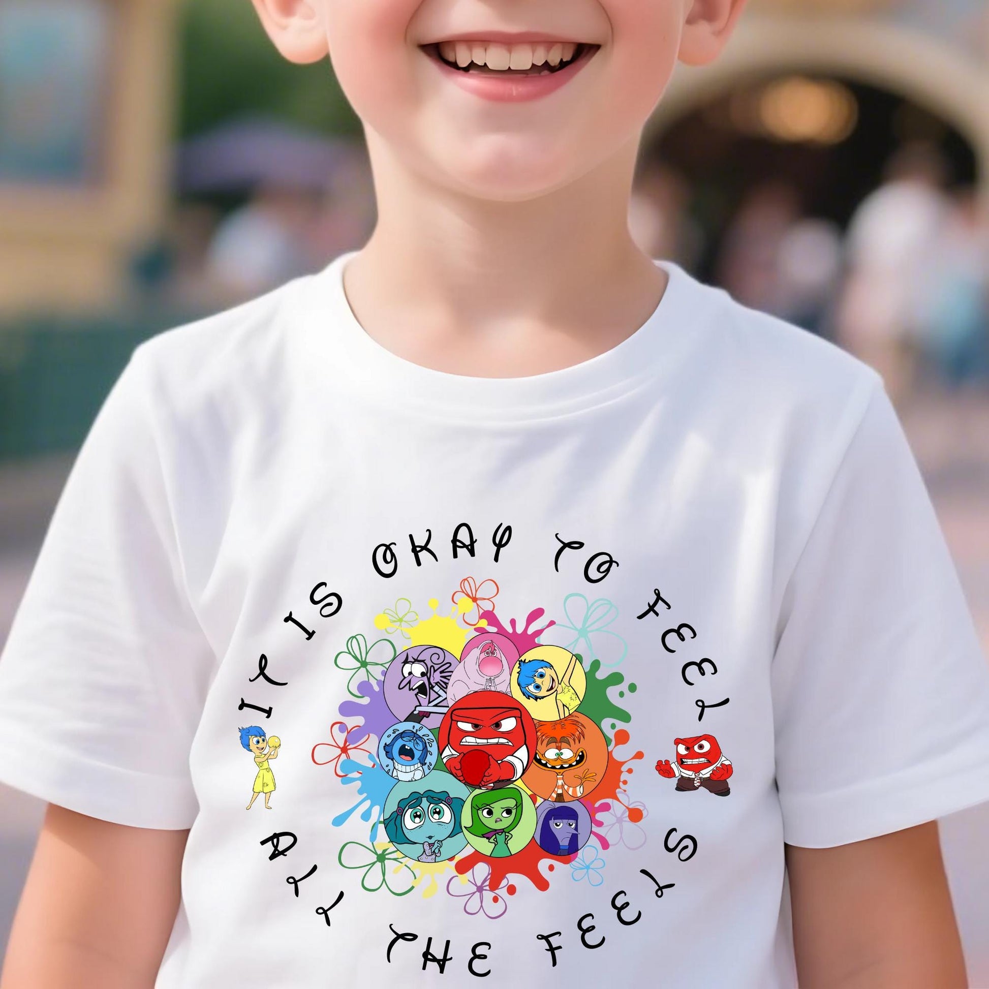 Disneyland Inside Out It's Okay To Feel All The Feels Shirt, Inside Out Tee, Disneyland Mental Health Shirt, Inside Out Speech Therapy Shirt