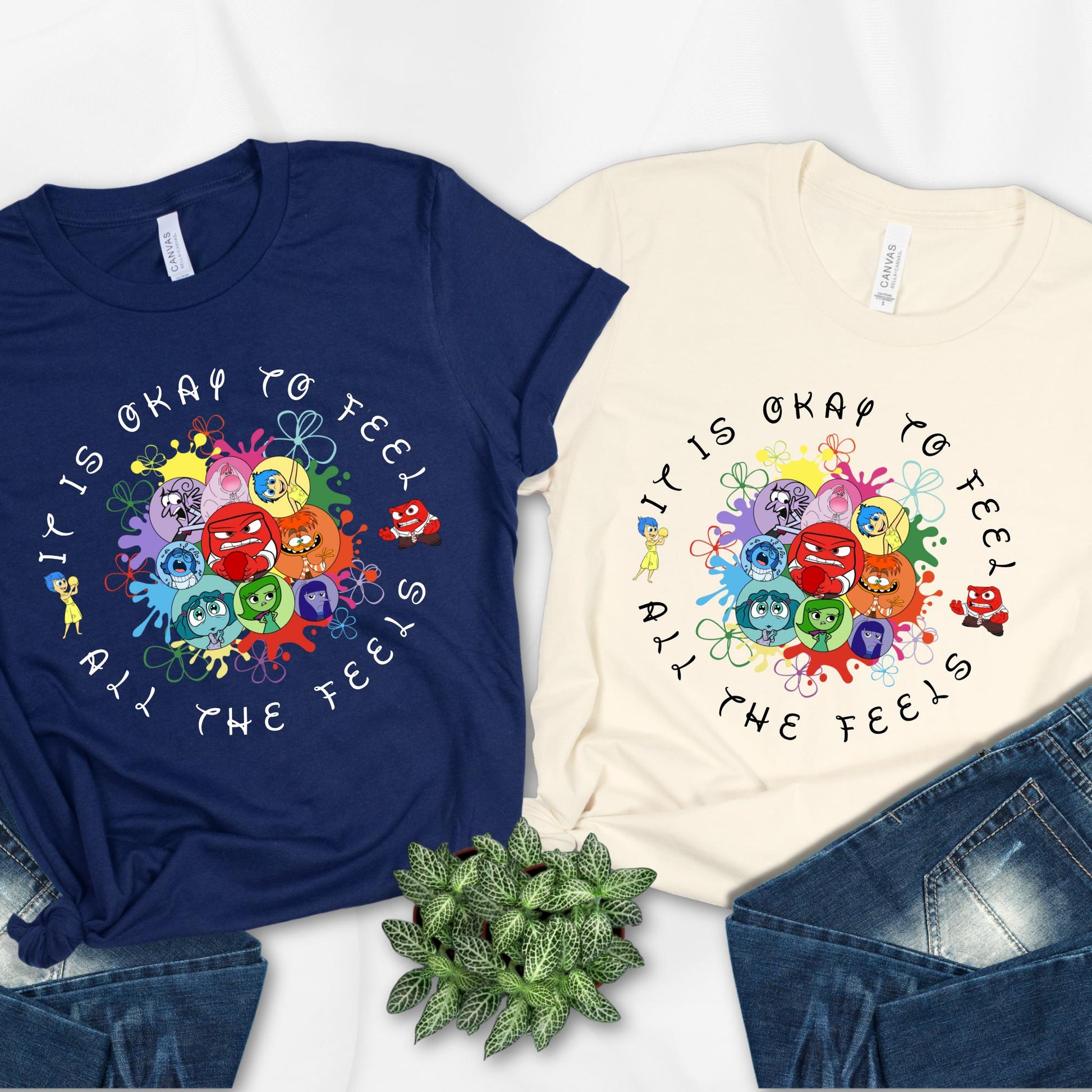 Disneyland Inside Out It's Okay To Feel All The Feels Shirt, Inside Out Tee, Disneyland Mental Health Shirt, Inside Out Speech Therapy Shirt