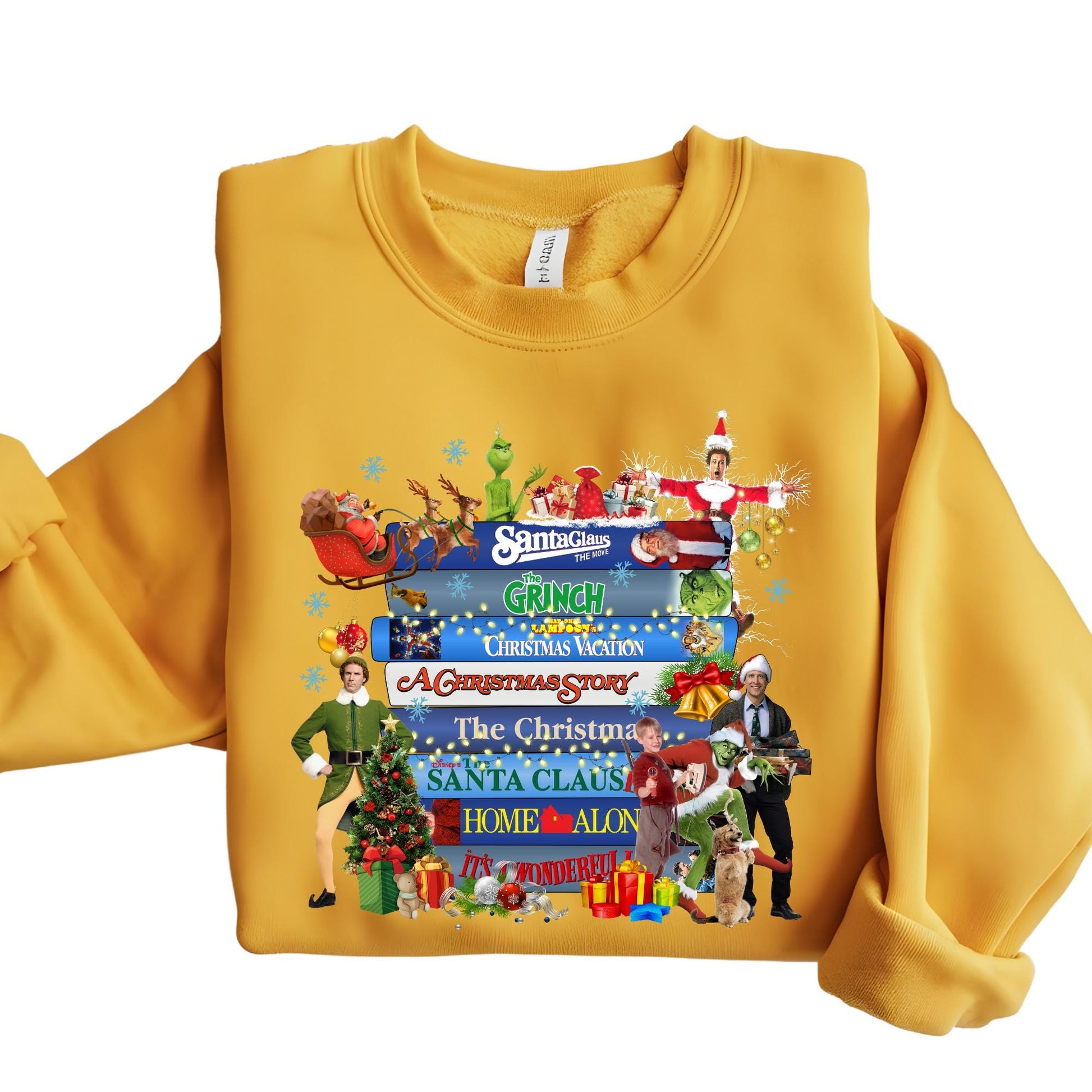 Retro Christmas VHS Movies Sweatshirt: 90s Nostalgia Xmas Shirt