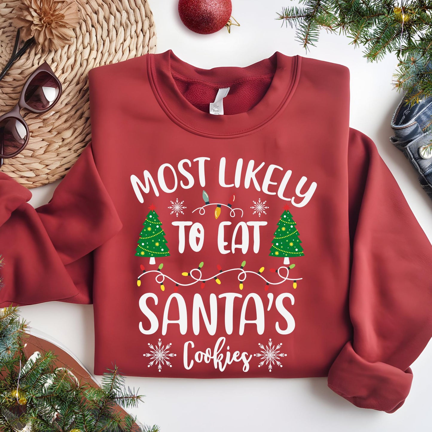 Most Likely To Christmas Sweatshirt, Funny Christmas Hoodie, Family Matching Sweats Christmas Gift