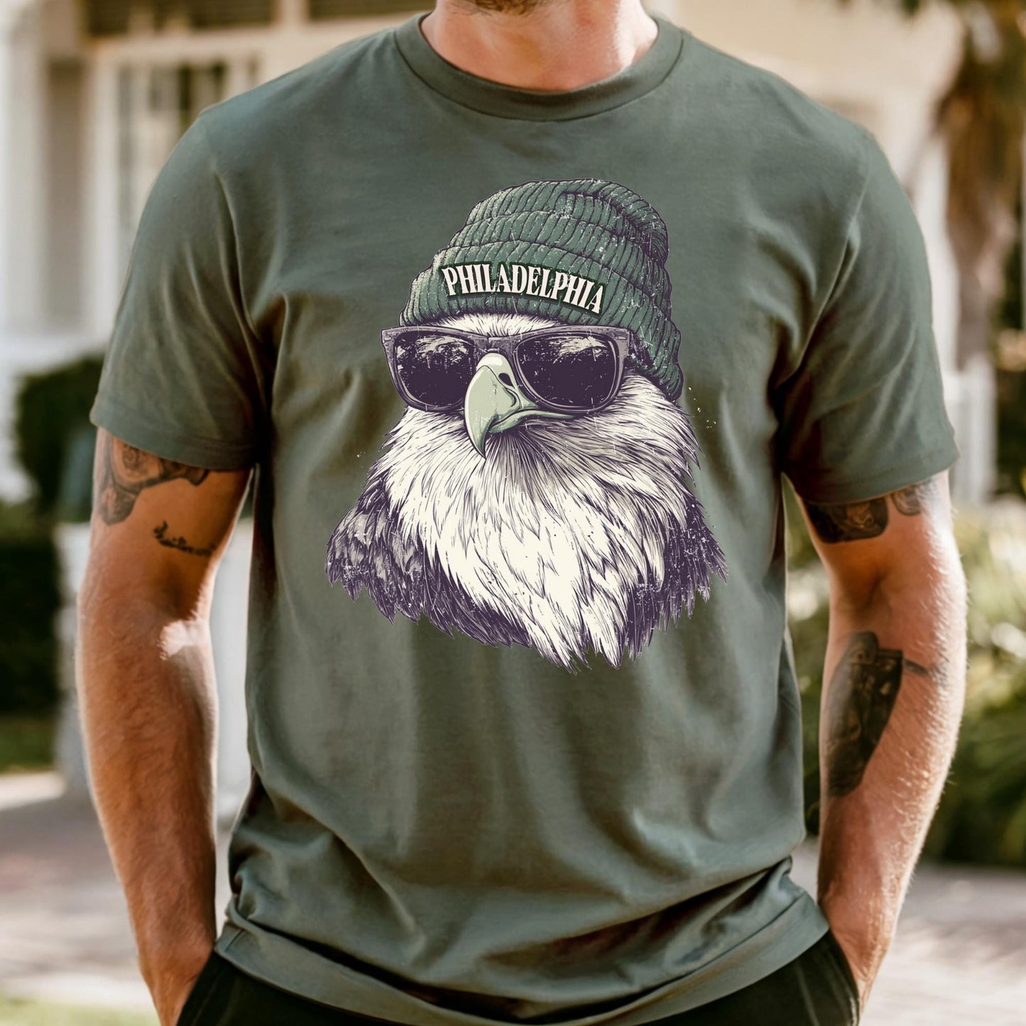 Philadelphia Football Fan Comfort Colors® Mascot T-Shirt