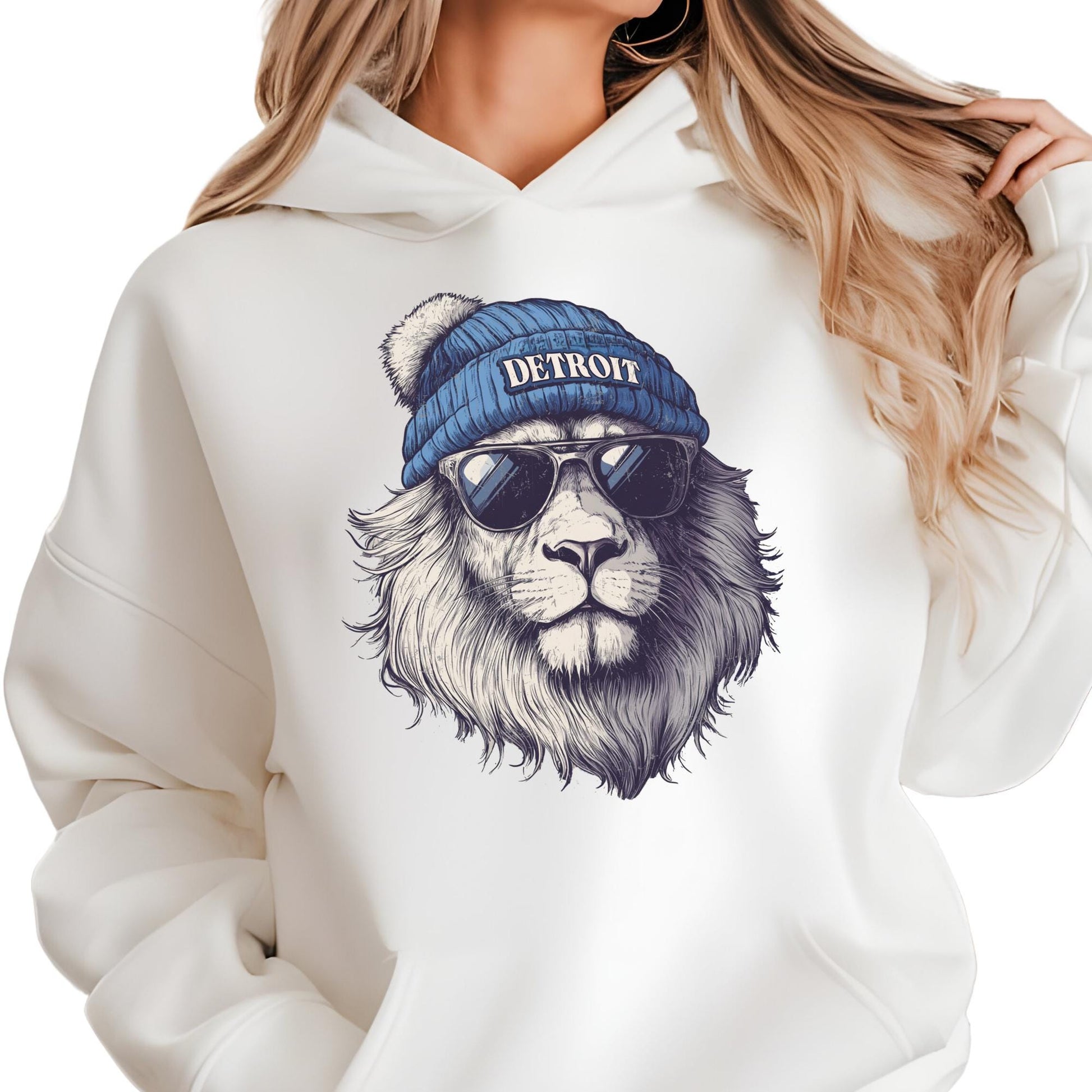 Detroit Football Sweatshirt, Detroit Mascot Sweatshirt, Detroit Football Fan Hoodie, Trendy Game Day Gift, Funday Outfit