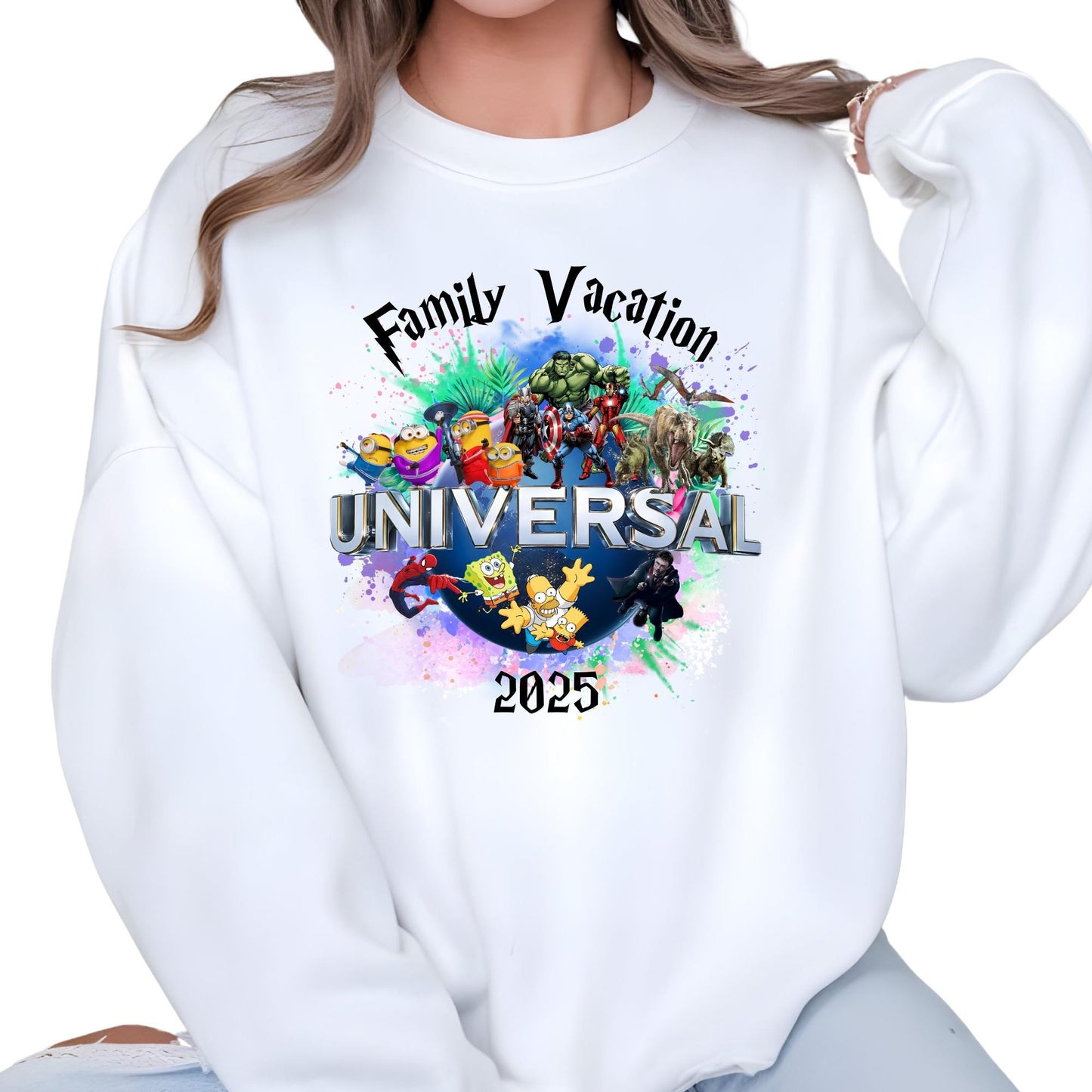 Universal Studios Sweatshirt, Family Vacation 2025-2026 Sweatshirt, Disney Trip Sweatshirt, Family Trip Sweatshirt, 2026 Vacation Sweatshirt