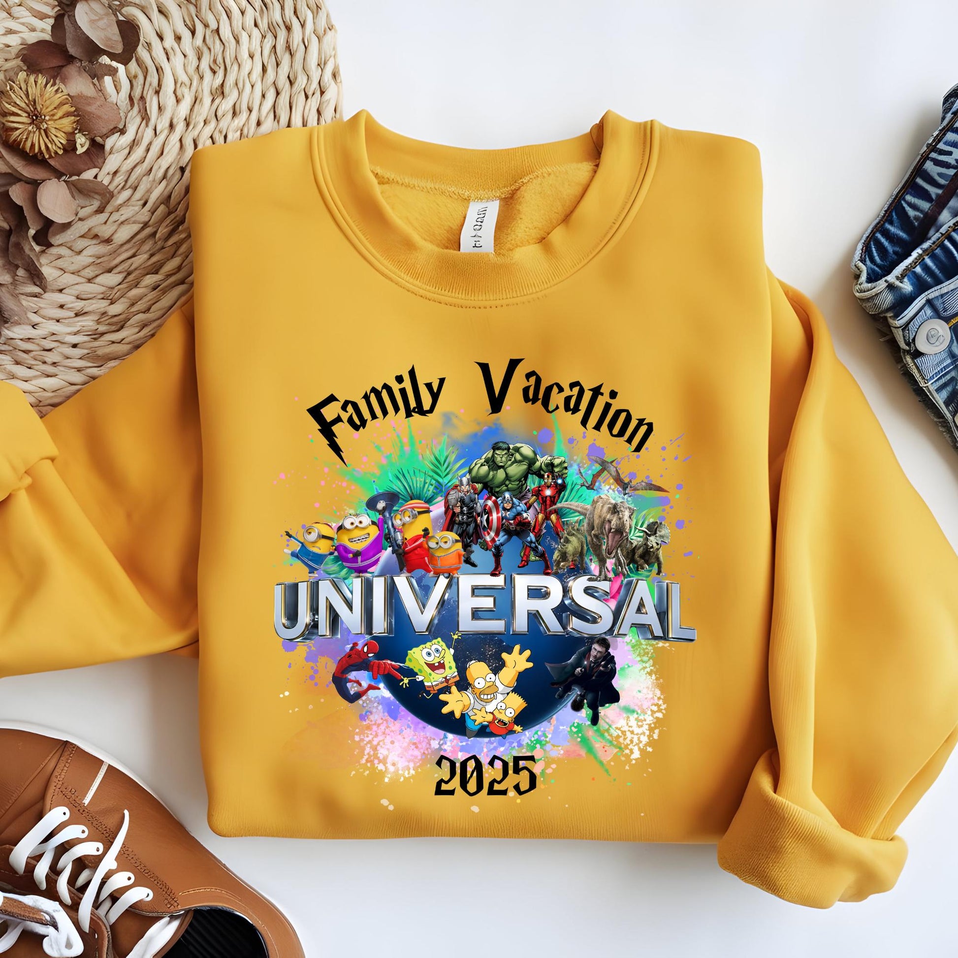 Universal Studios Sweatshirt, Family Vacation 2025-2026 Sweatshirt, Disney Trip Sweatshirt, Family Trip Sweatshirt, 2026 Vacation Sweatshirt