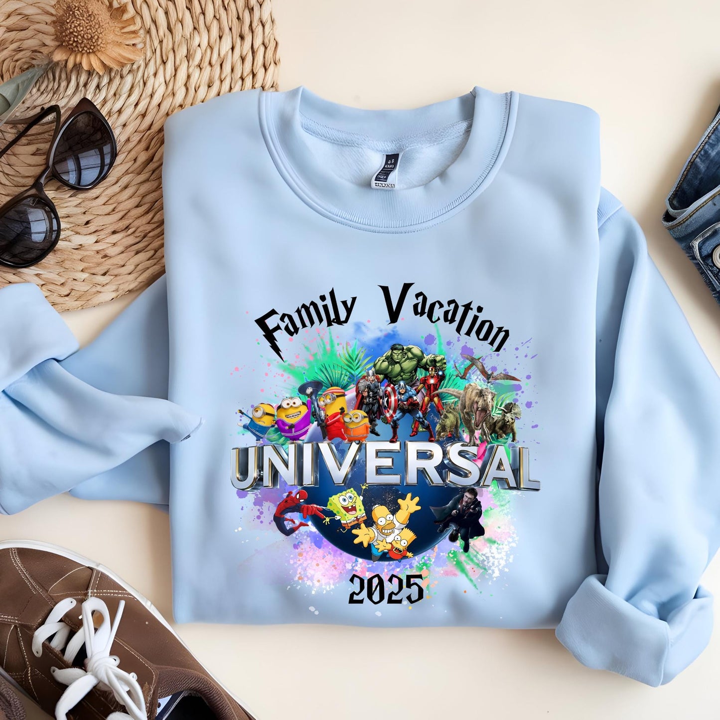 Universal Studios Sweatshirt, Family Vacation 2025-2026 Sweatshirt, Disney Trip Sweatshirt, Family Trip Sweatshirt, 2026 Vacation Sweatshirt