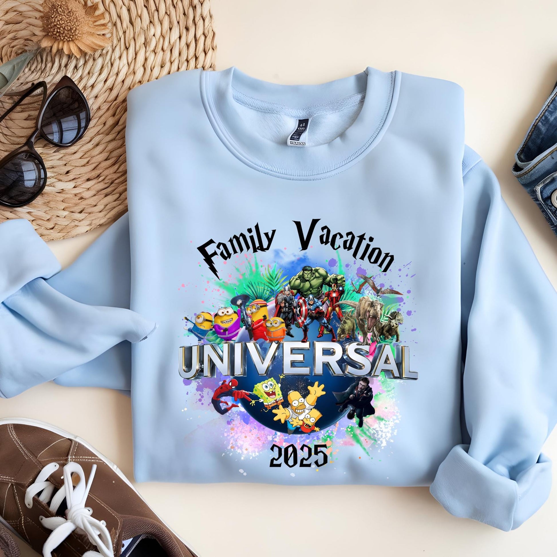 Universal Studios Sweatshirt, Family Vacation 2025-2026 Sweatshirt, Disney Trip Sweatshirt, Family Trip Sweatshirt, 2026 Vacation Sweatshirt