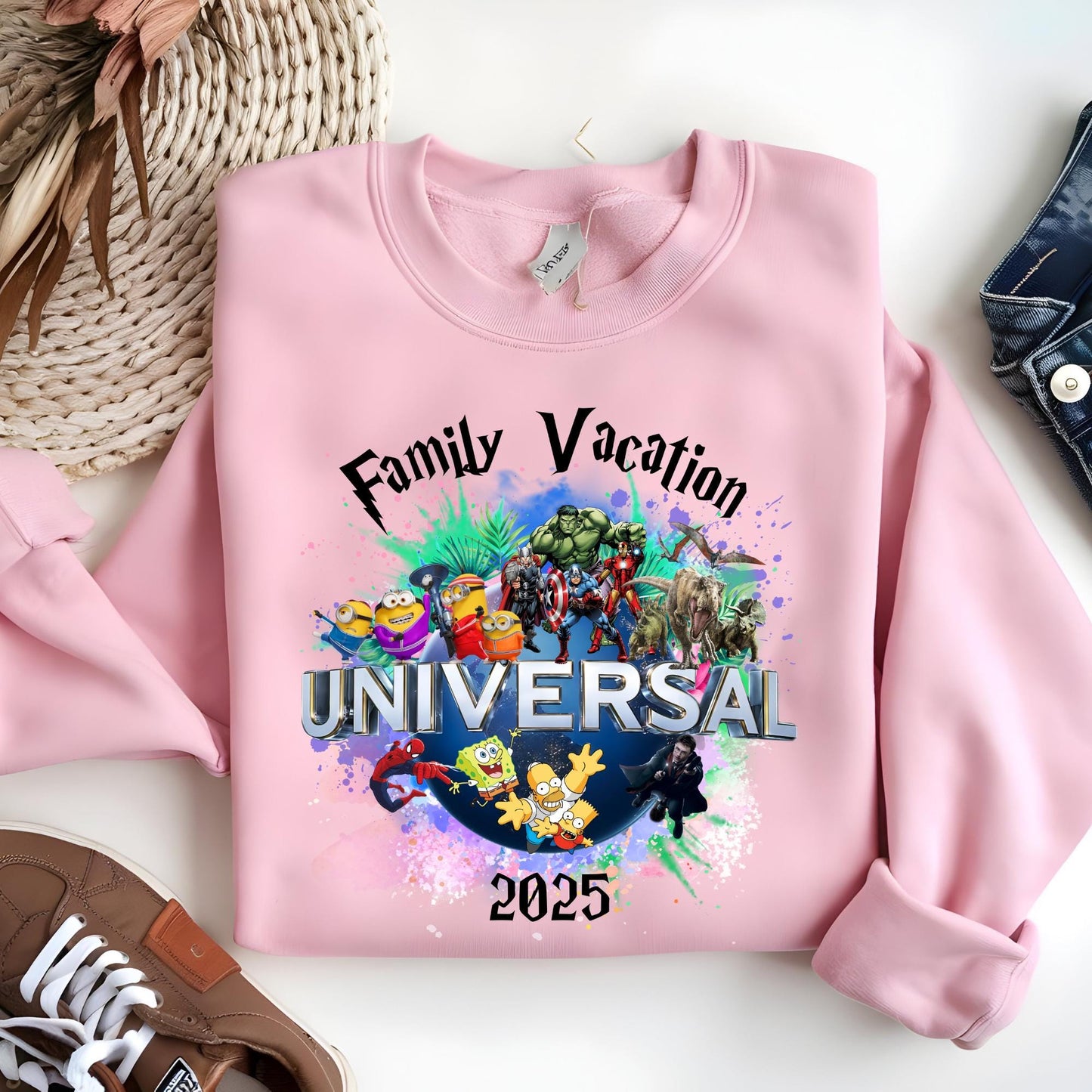 Universal Studios Sweatshirt, Family Vacation 2025-2026 Sweatshirt, Disney Trip Sweatshirt, Family Trip Sweatshirt, 2026 Vacation Sweatshirt