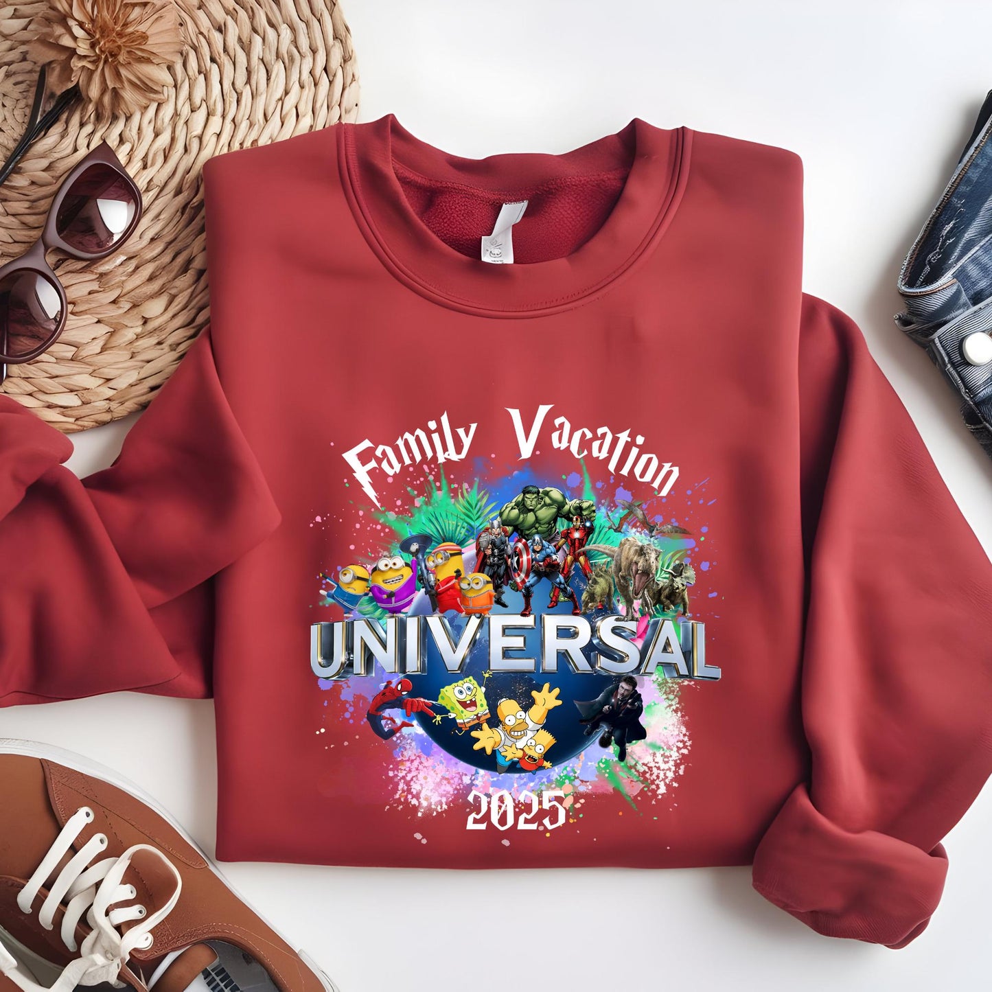 Universal Studios Sweatshirt, Family Vacation 2025-2026 Sweatshirt, Disney Trip Sweatshirt, Family Trip Sweatshirt, 2026 Vacation Sweatshirt