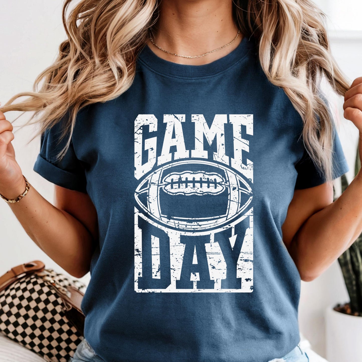 Comfort Colors® Football Season Game Day Shirt, Football Mama T Shirt, Football Fall Season Tee. Family Fun Day Shirt