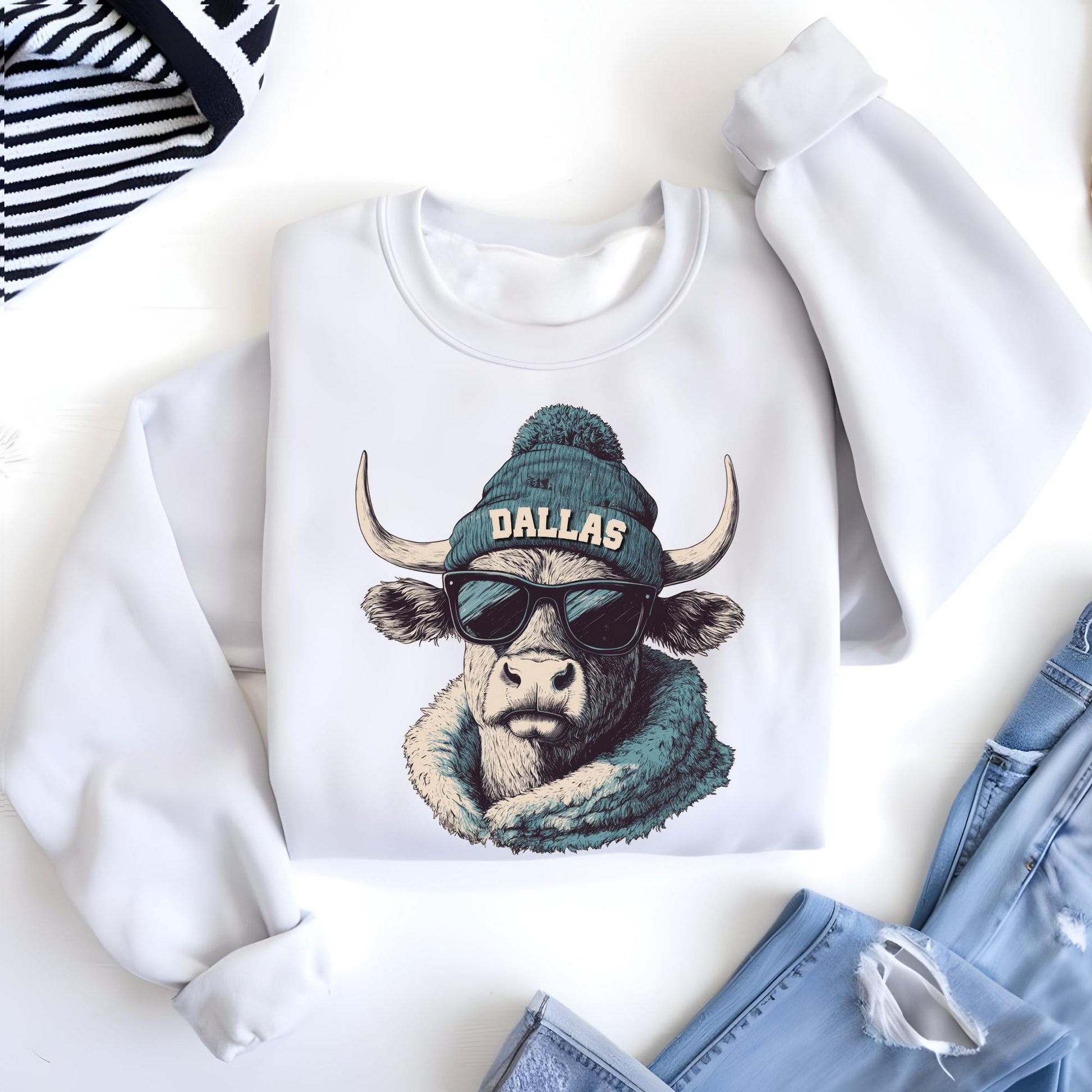 Dallas Football Fan Sweatshirt, Dallas Mascot Hoodie, Football Fan Sweat, Christmas Gift
