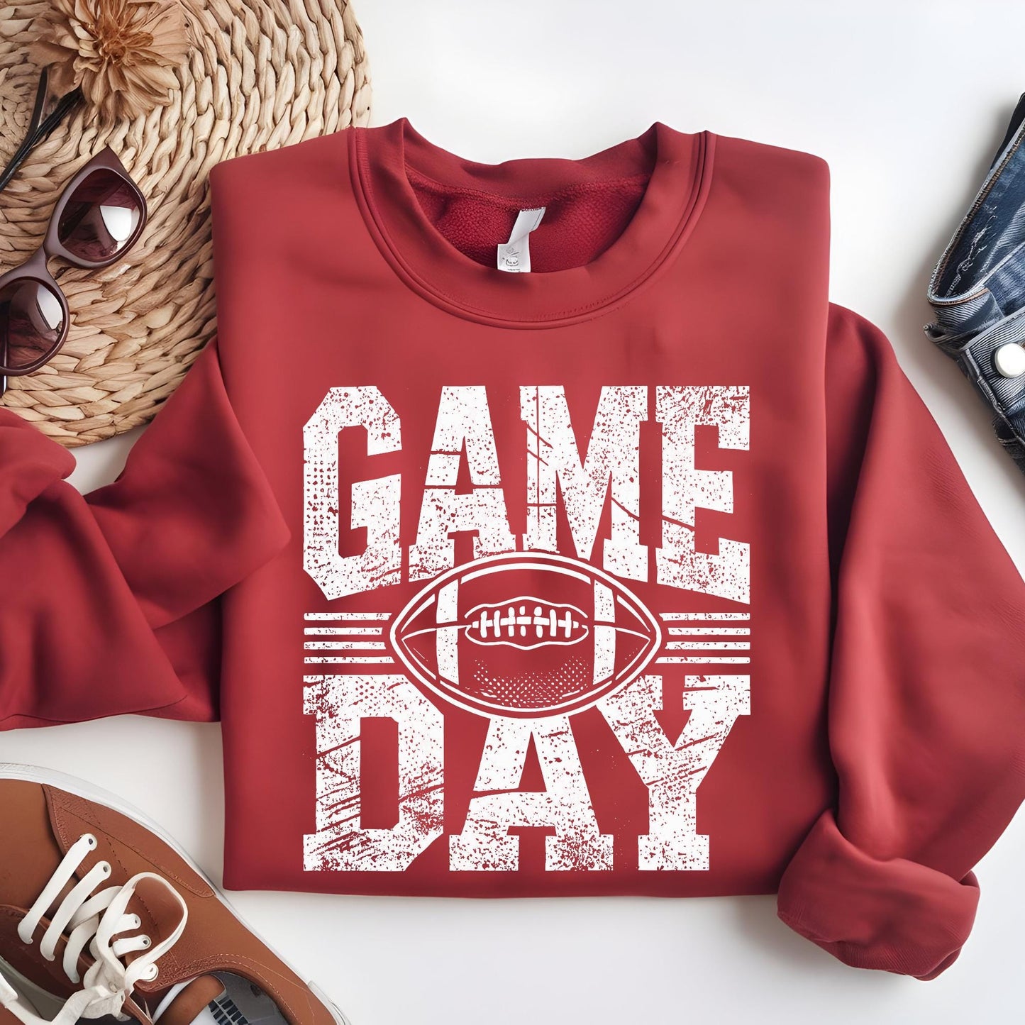 Game Day Sweatshirt, Football Mom Sweatshirt, Game Day Hoodies, Women Football Outfit, Game Day Shirt, Football Season Sweat Gift For Women