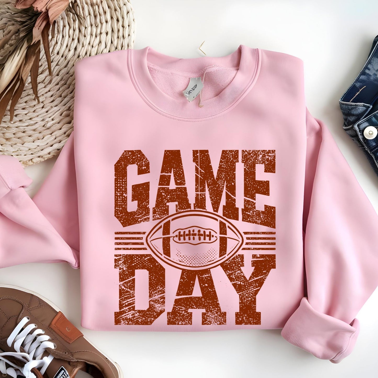Game Day Sweatshirt, Football Mom Sweatshirt, Game Day Hoodies, Women Football Outfit, Game Day Shirt, Football Season Sweat Gift For Women