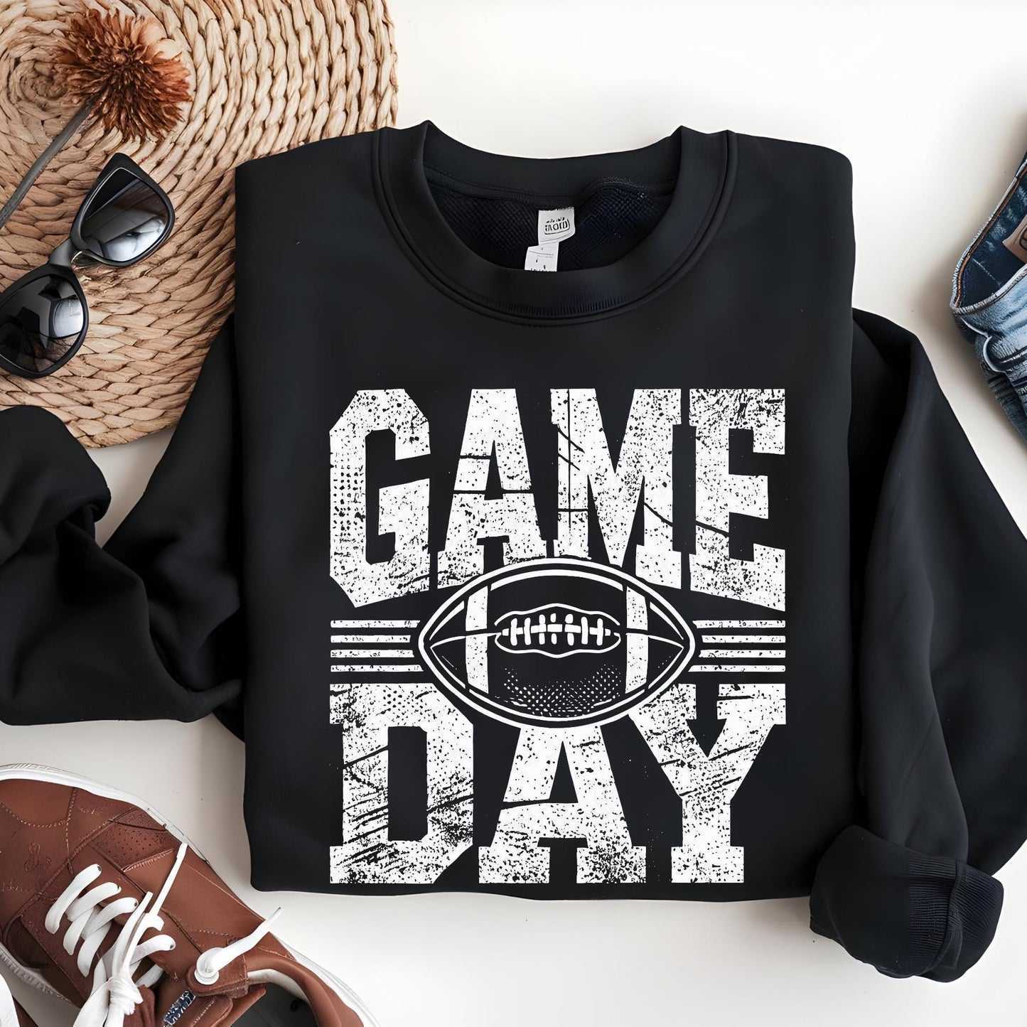 Game Day Sweatshirt, Football Mom Sweatshirt, Game Day Hoodies, Women Football Outfit, Game Day Shirt, Football Season Sweat Gift For Women