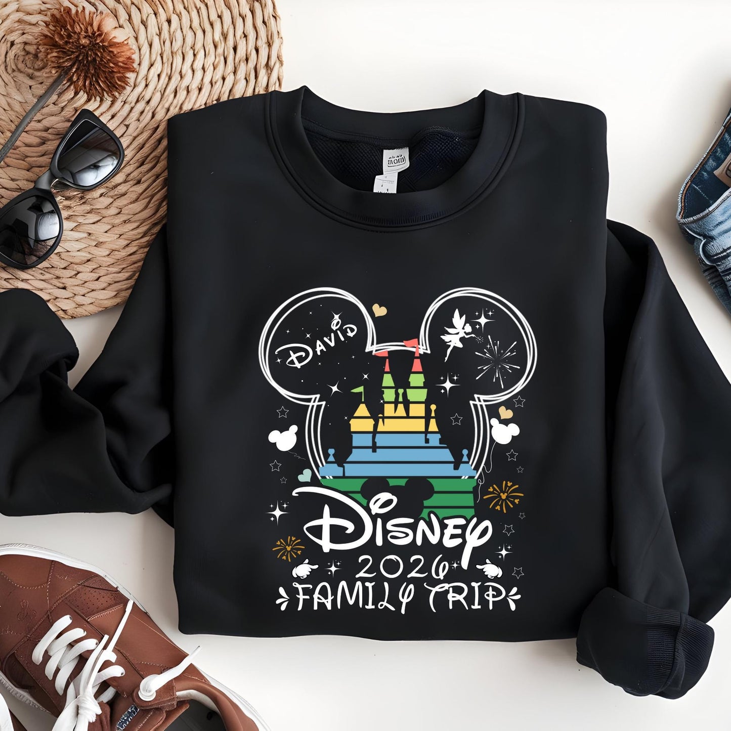 Custom Disney Trip 2026 Sweatshirt, Disney Family Trip Sweat, Disney Family Matching Sweatshirt, Disney Hoodie, Disney World Family Shirt