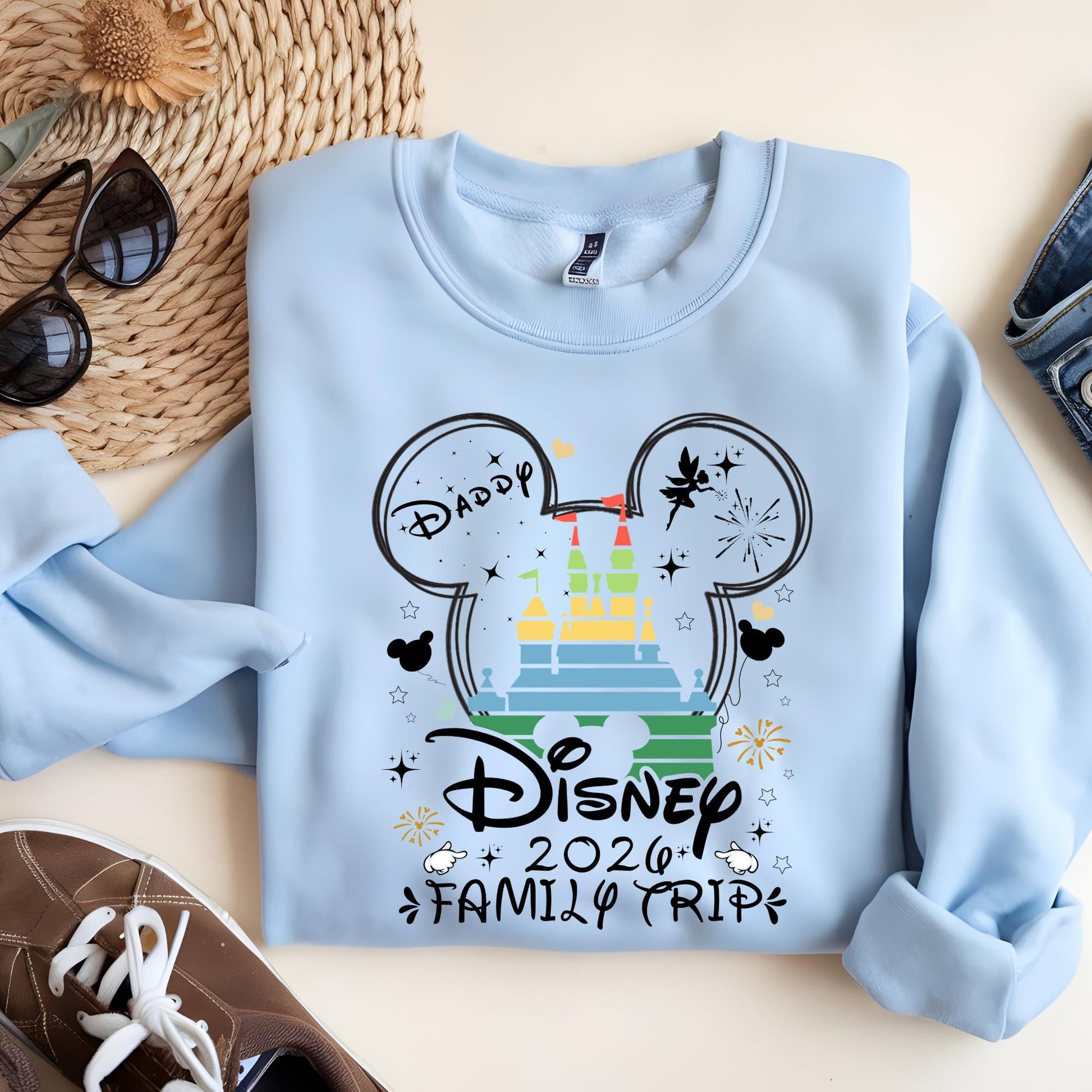 Custom Disney Trip 2026 Sweatshirt, Disney Family Trip Sweat, Disney Family Matching Sweatshirt, Disney Hoodie, Disney World Family Shirt