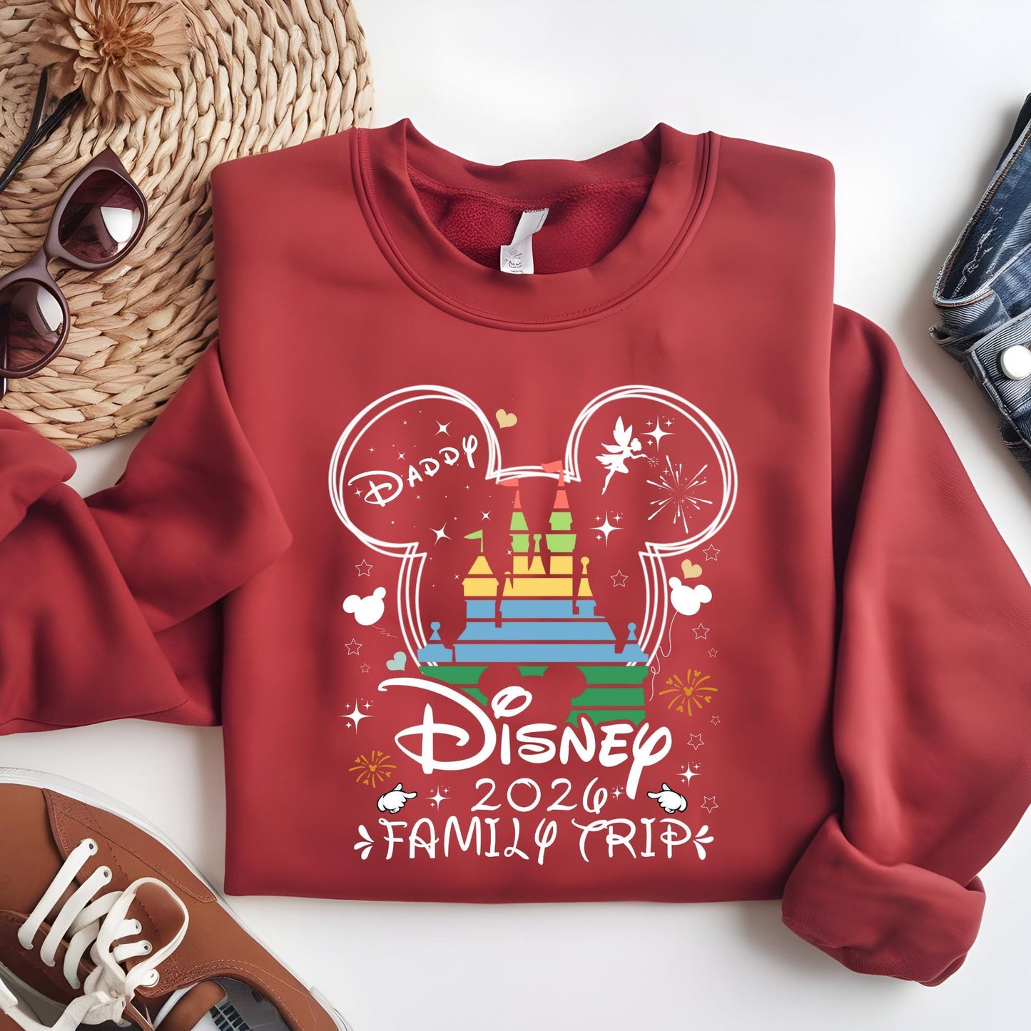 Custom Disney Trip 2026 Sweatshirt, Disney Family Trip Sweat, Disney Family Matching Sweatshirt, Disney Hoodie, Disney World Family Shirt