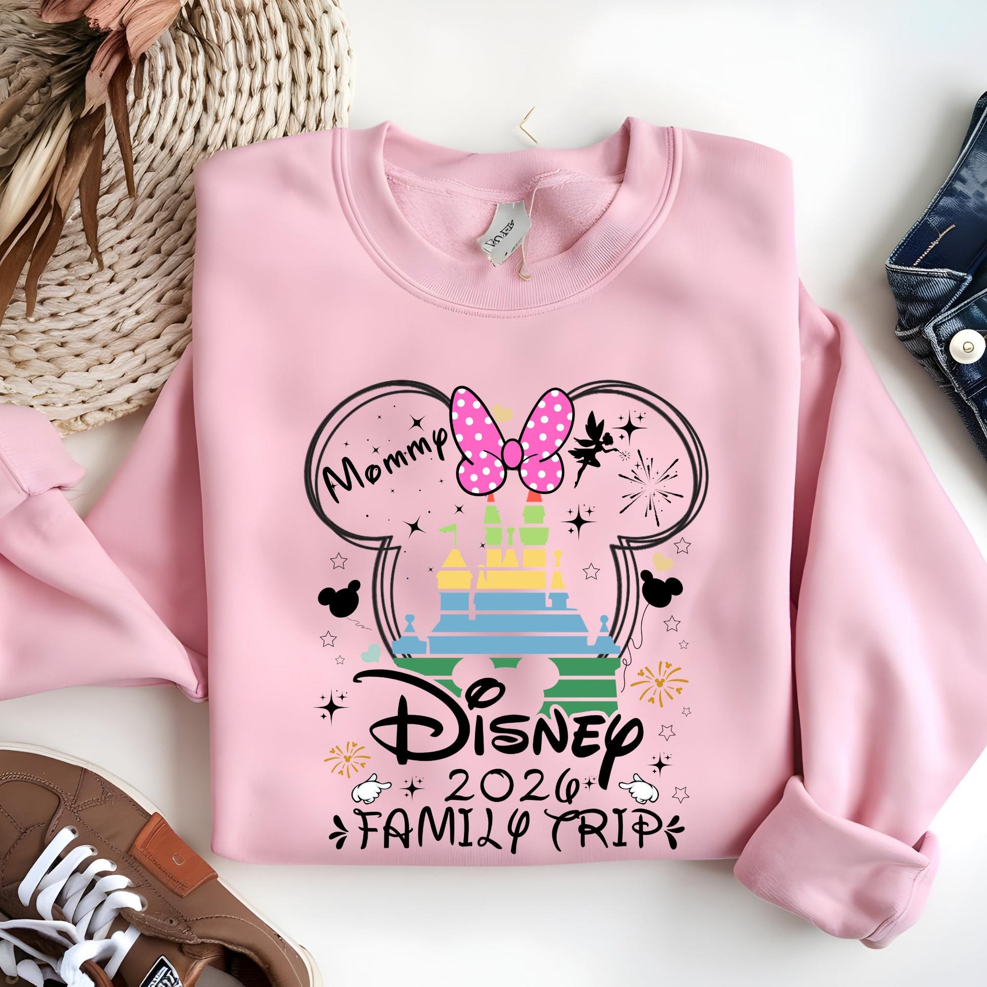 Custom Disney Trip 2026 Sweatshirt, Disney Family Trip Sweat, Disney Family Matching Sweatshirt, Disney Hoodie, Disney World Family Shirt