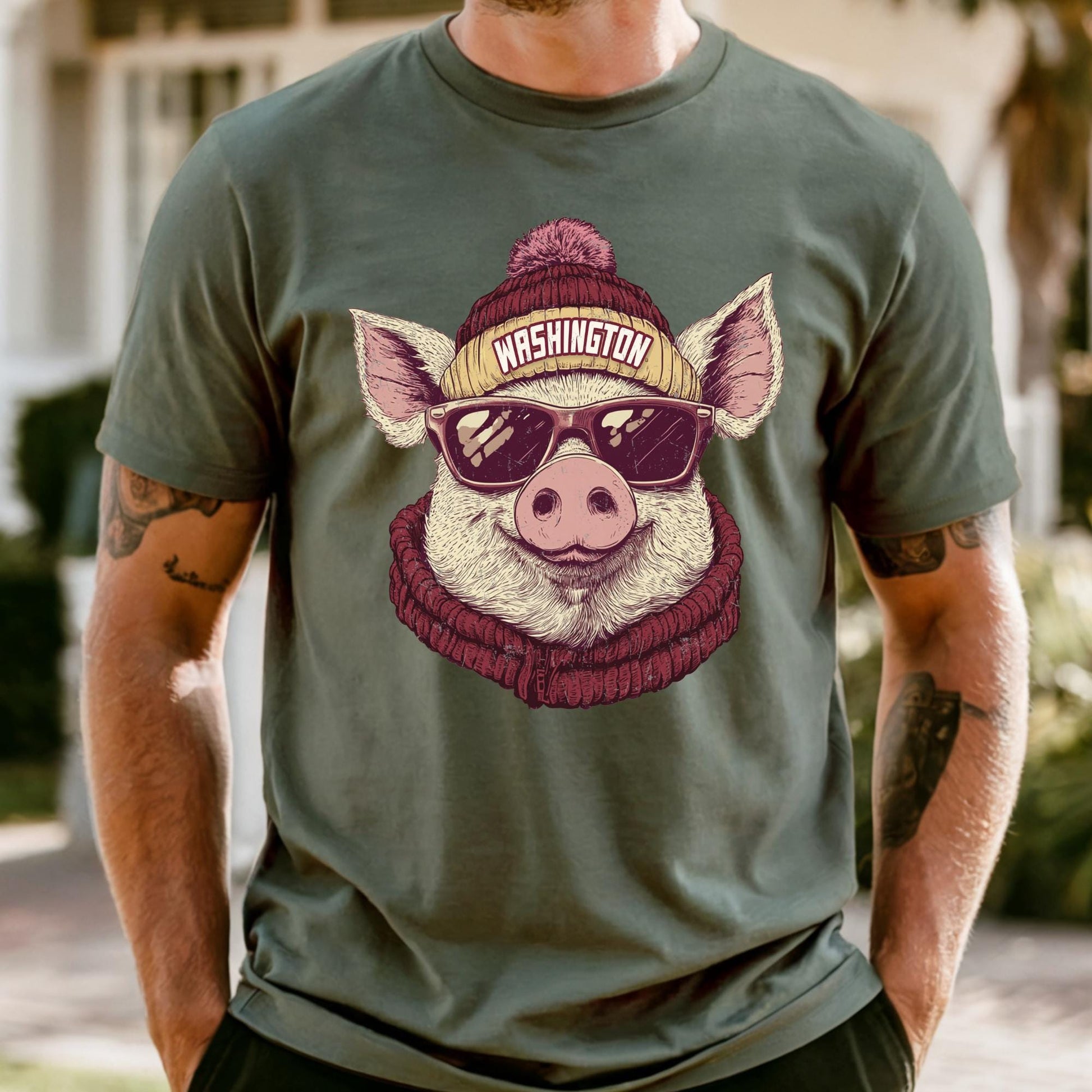 Washington Sports Fan Comfort Colors® T-Shirt, Washington Game Day Shirt, Unisex Washington Tee, Washington Fan Gift, Sports Fans Tee