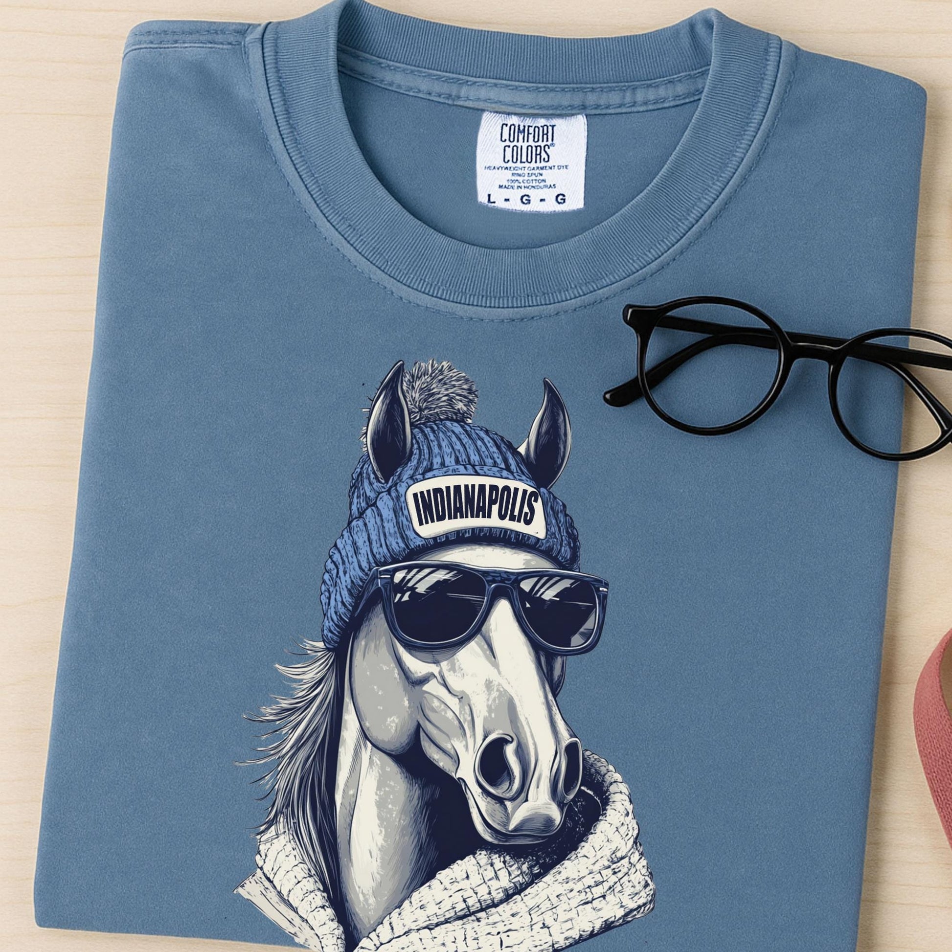 Indianapolis Football Mascot Style Comfort Colors® Shirt, Indianapolis Football Shirt, Indianapolis Football T-shirt, Colts Fan Gift
