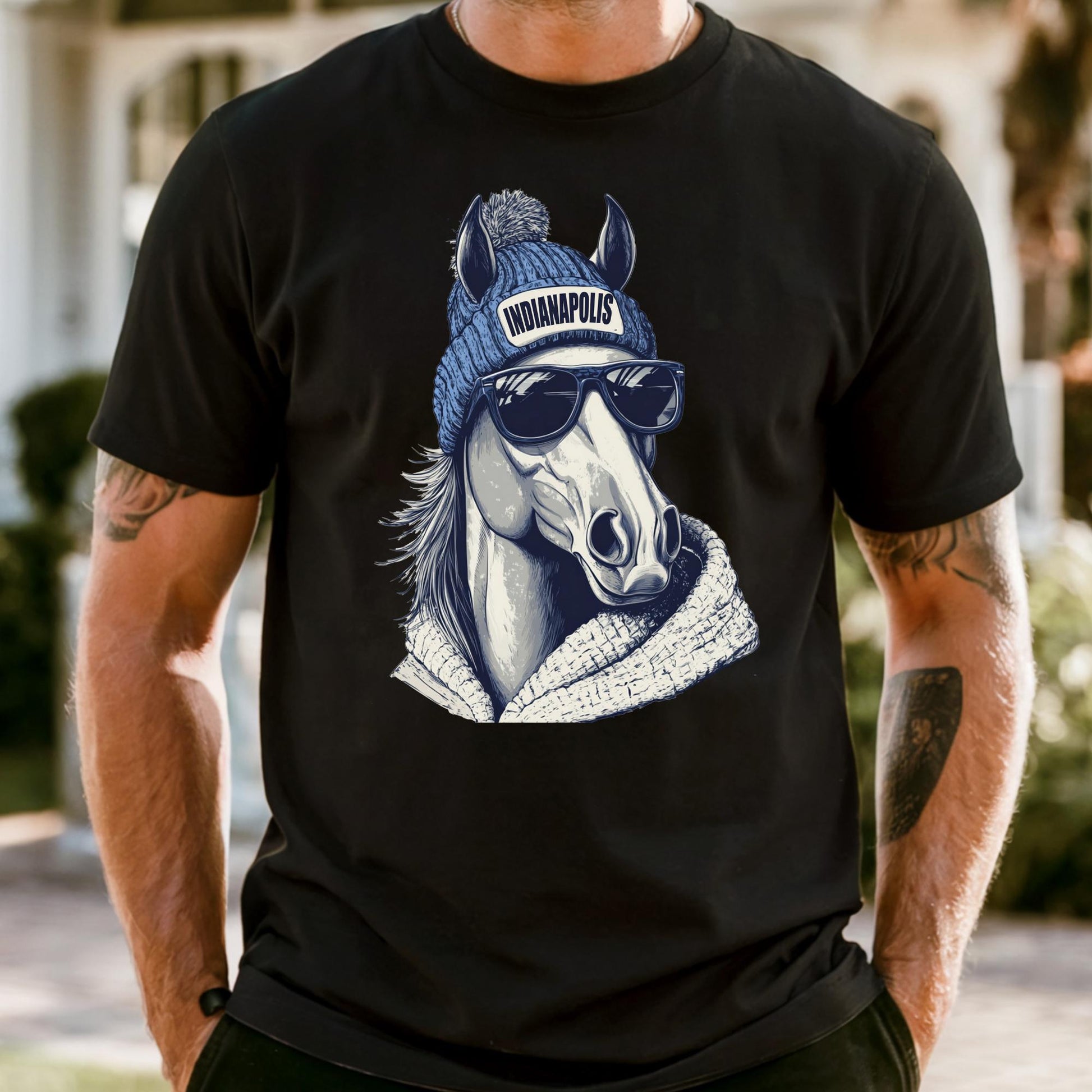 Indianapolis Football Mascot Style Comfort Colors® Shirt, Indianapolis Football Shirt, Indianapolis Football T-shirt, Colts Fan Gift