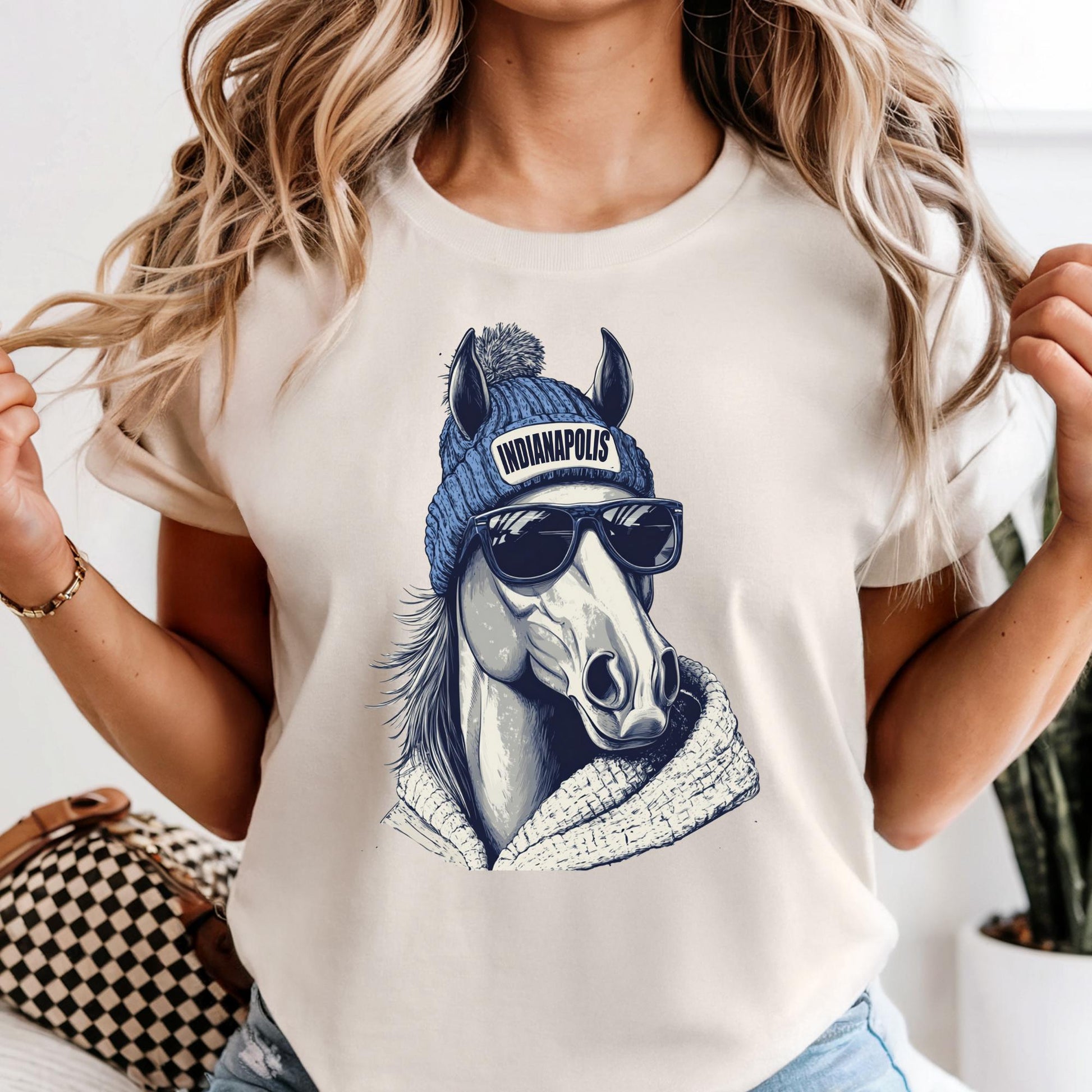 Indianapolis Football Mascot Style Comfort Colors® Shirt, Indianapolis Football Shirt, Indianapolis Football T-shirt, Colts Fan Gift
