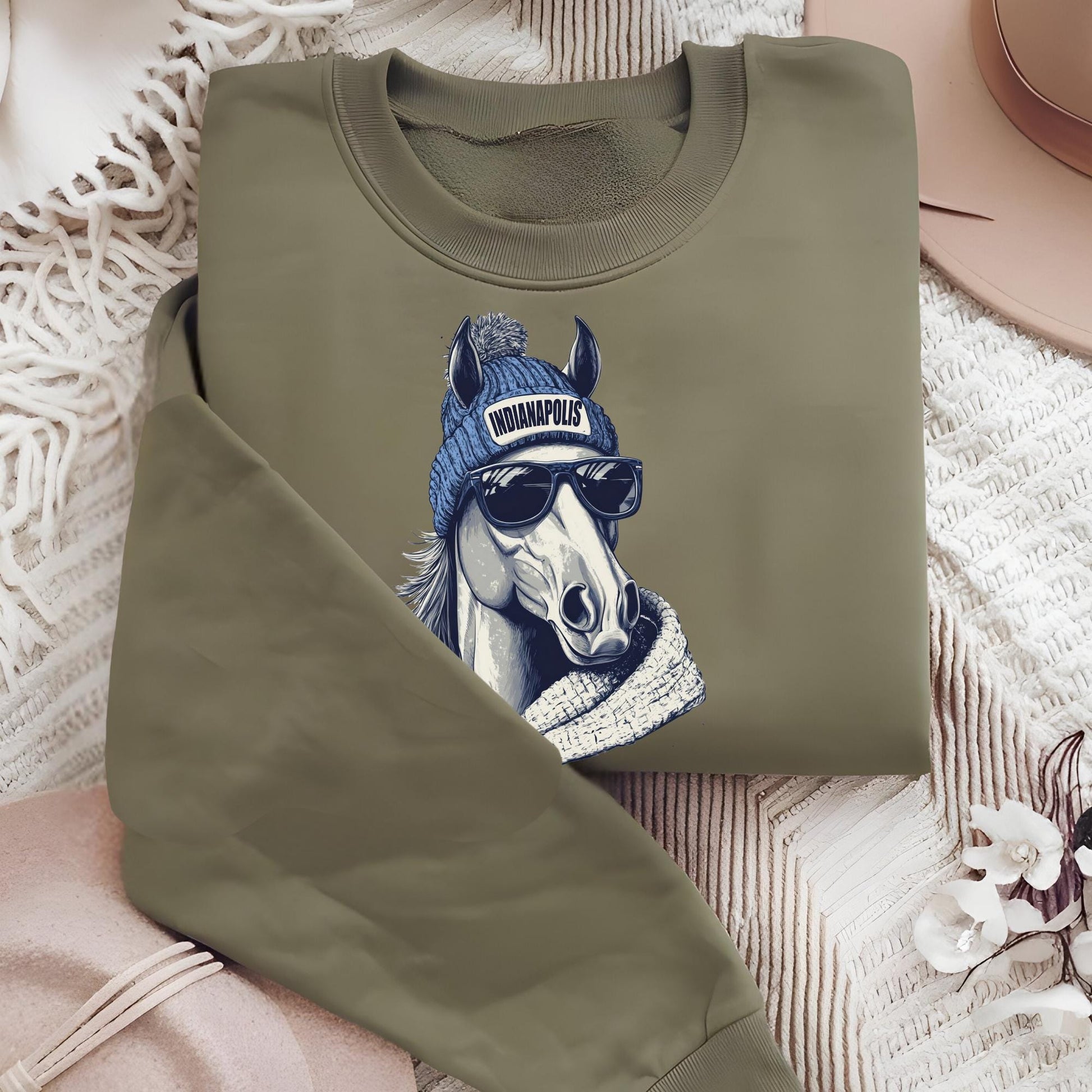 Indianapolis Football Mascot Sweatshirt, Indianapolis Colt Football Hoodie, Retro Indianapolis Football Sweater, Colt Fan Gift Sweat