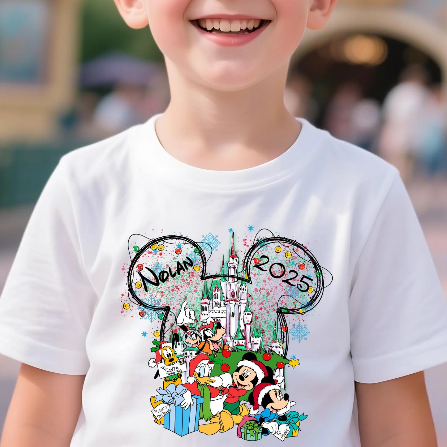 Custom Disney Christmas Shirt, Merry Christmas Shirt, Christmas Family Shirts, Christmas Party Shirt, Disney Holiday Tee