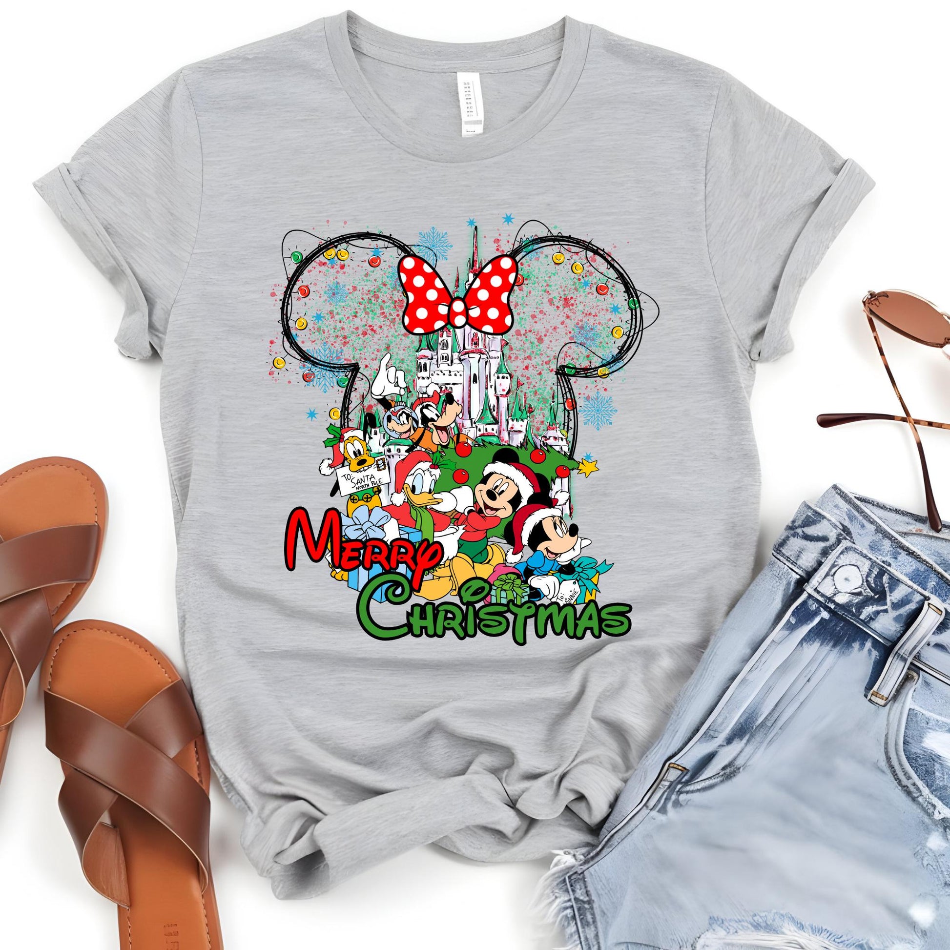 Custom Disney Christmas Shirt, Merry Christmas Shirt, Christmas Family Shirts, Christmas Party Shirt, Disney Holiday Tee