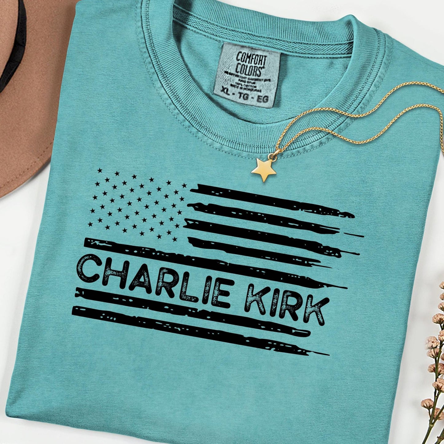 Charlie Kirk Comfort Colors® Shirt: Memorial Activist Shirt, Activist Attack Tee, Justice For Charlie, RIP Charlie Kirk Shirt, Human Rights