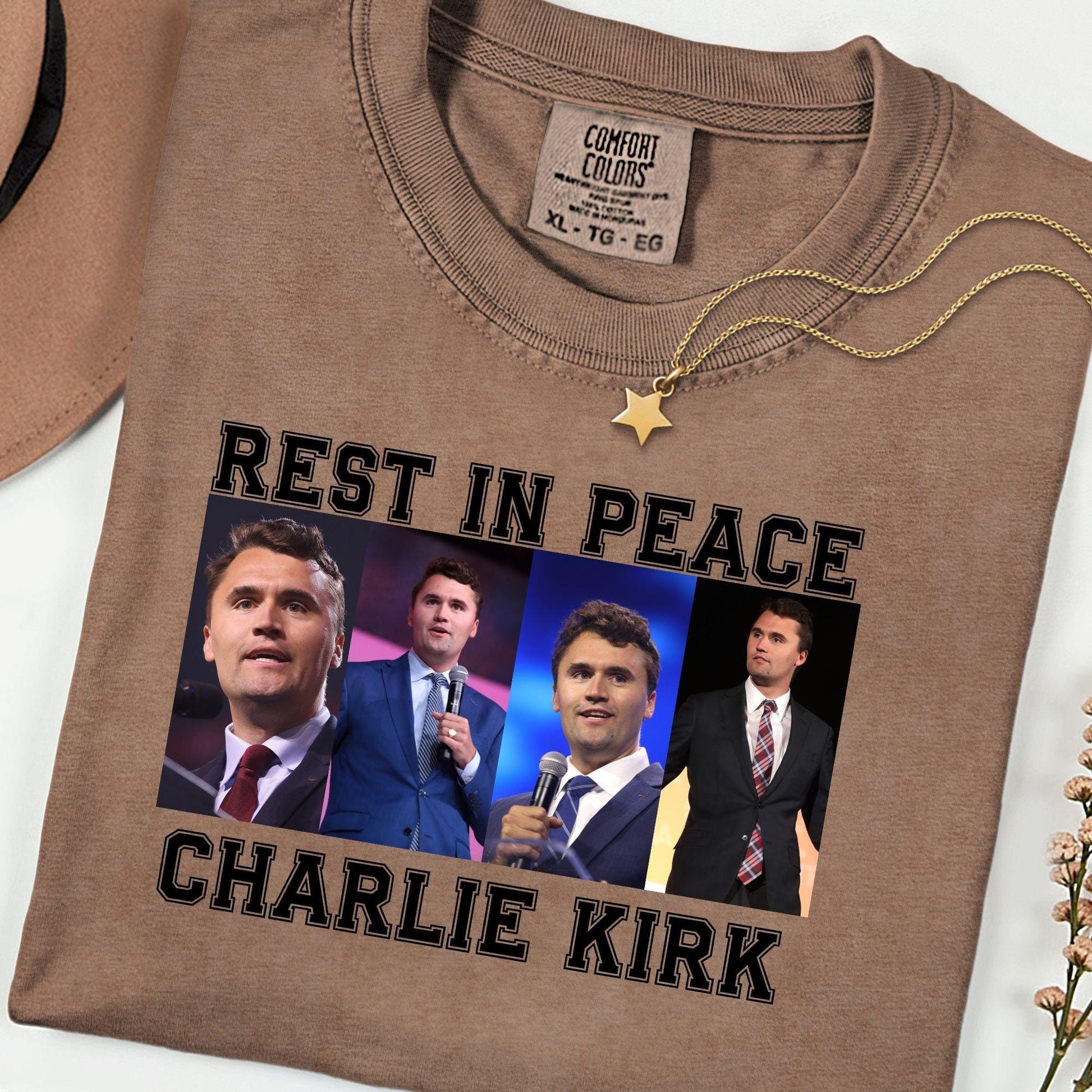 RIP Charlie Kirk Comfort Colors® Shirt: Memorial Activist Shirt, Activist Attack Tee, Justice For Charlie, Human Rights