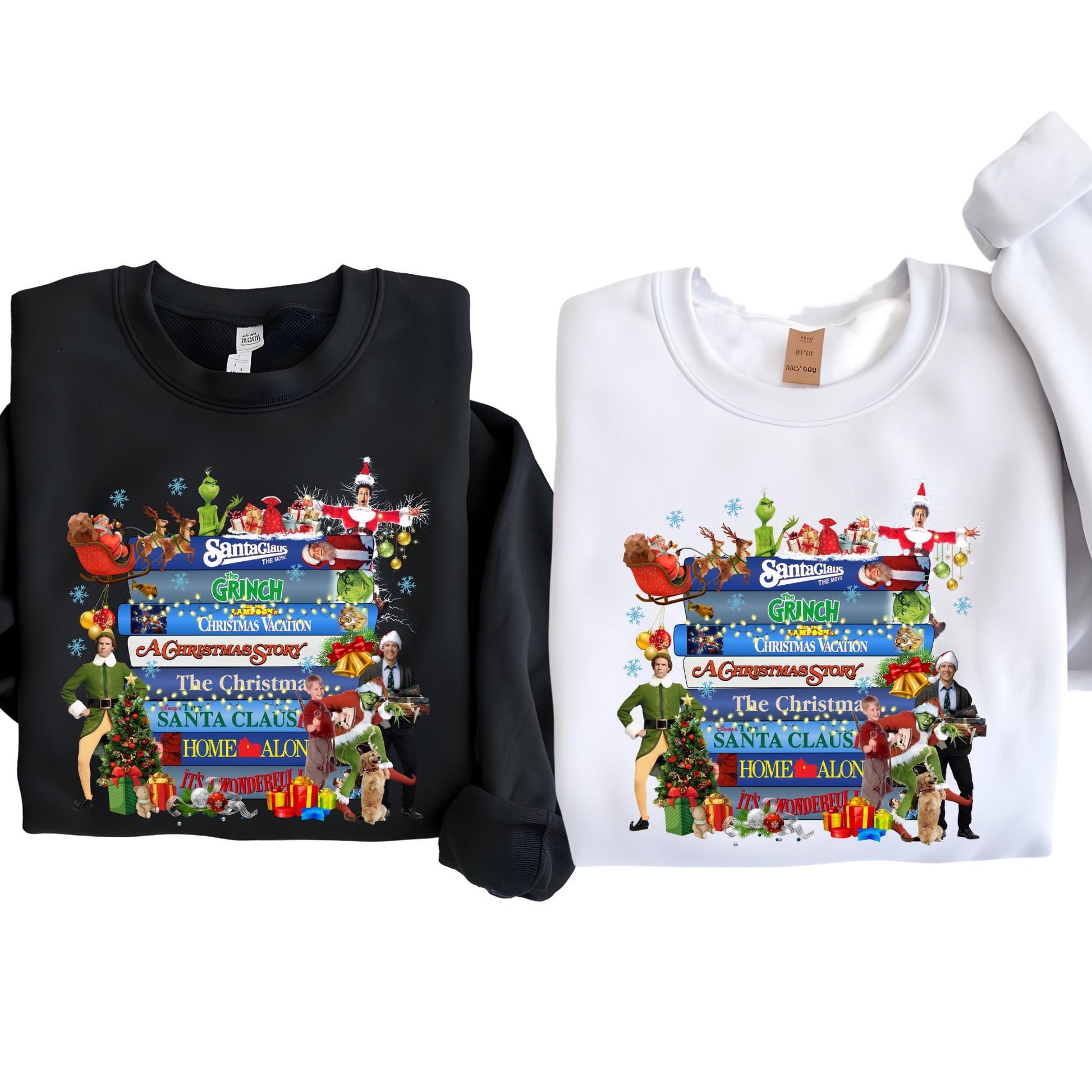 Retro Christmas VHS Movies Sweatshirt: 90s Nostalgia Xmas Shirt