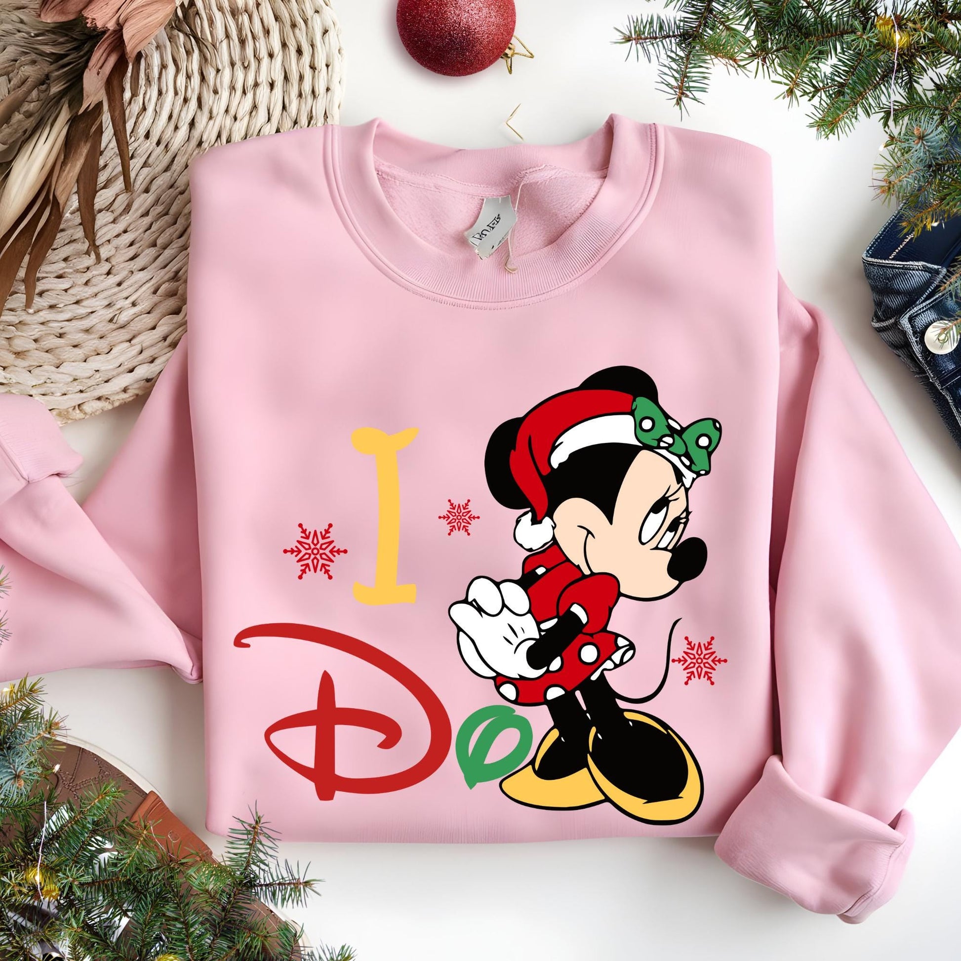 Christmas Matching Sweatshirt: Disney Mickey and Minnie Sweat Gift For Couples, Funny Xmas Outfit