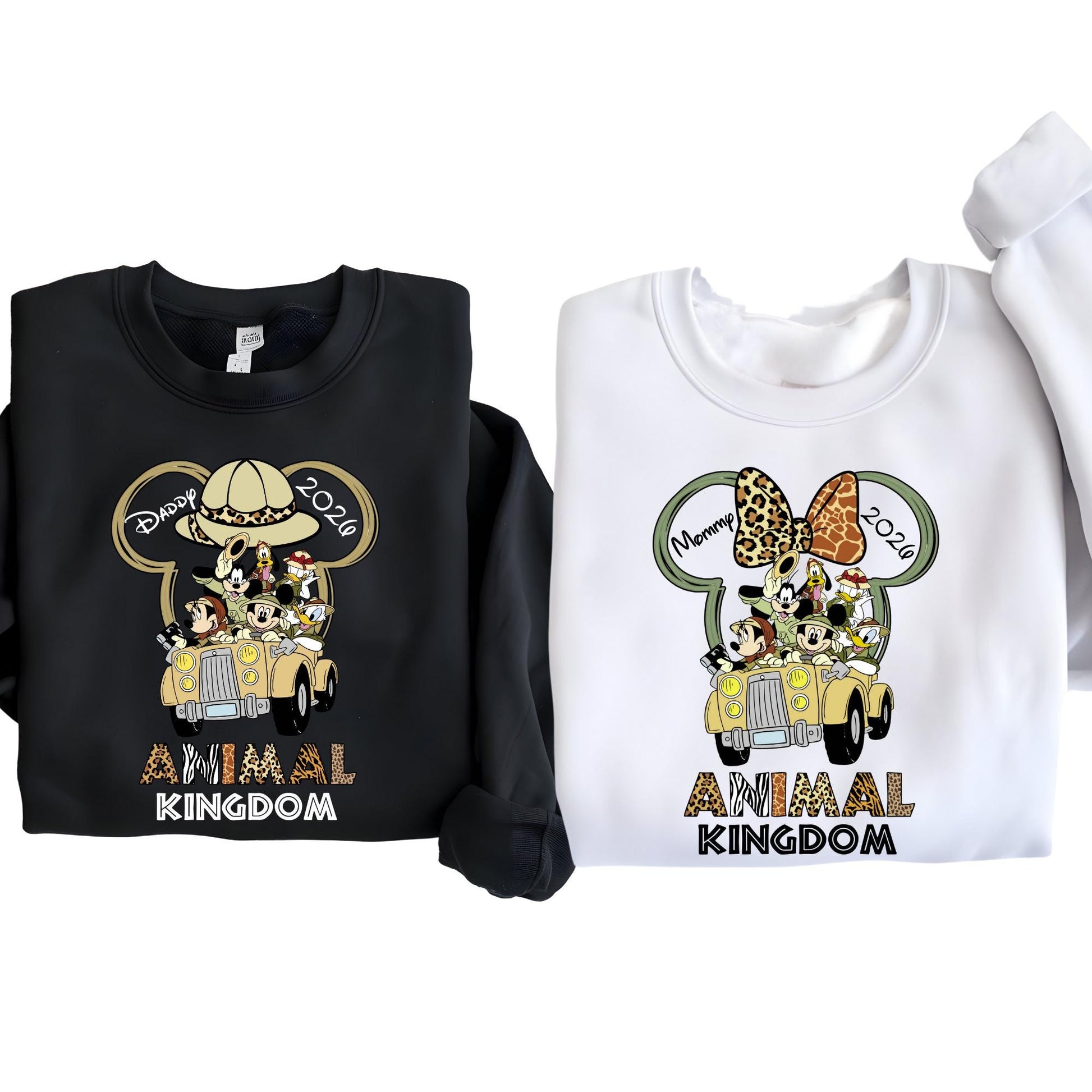 Custom Disney Animal Kingdom Sweatshirt, Family Matching Hoodie, Personalized 2026 Holiday Crewneck, Christmas Gifts
