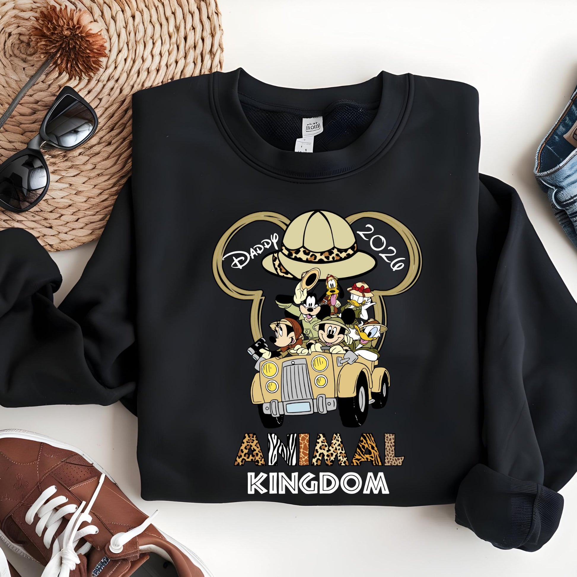 Custom Disney Animal Kingdom Sweatshirt, Family Matching Hoodie, Personalized 2026 Holiday Crewneck, Christmas Gifts