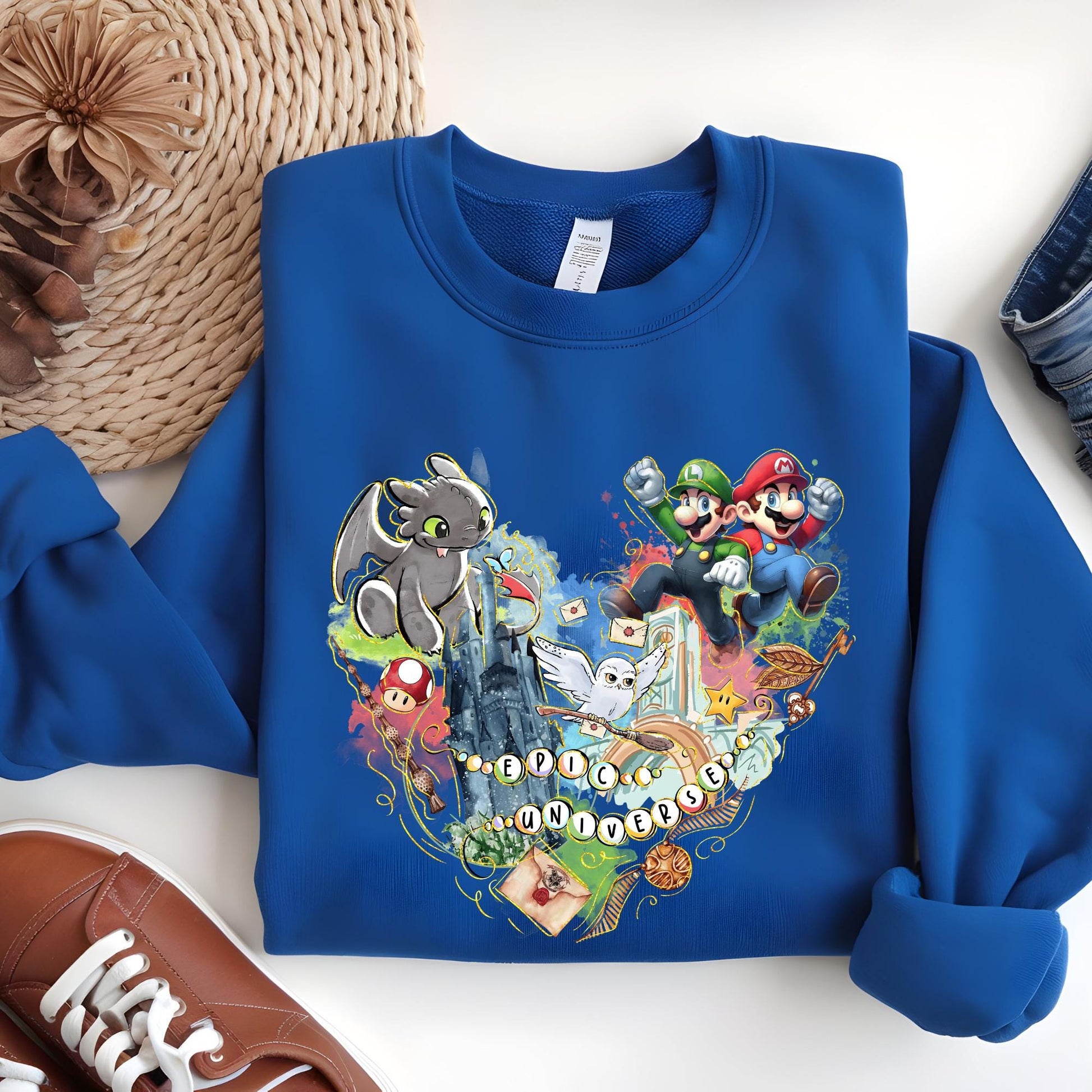 Epic Universe Sweatshirt, Mario Sweatshirt, Family Universe Park Trip 2026 Hoodie, Disney Sweat, Orlando Park Outfit, Disney Sweatshirt
