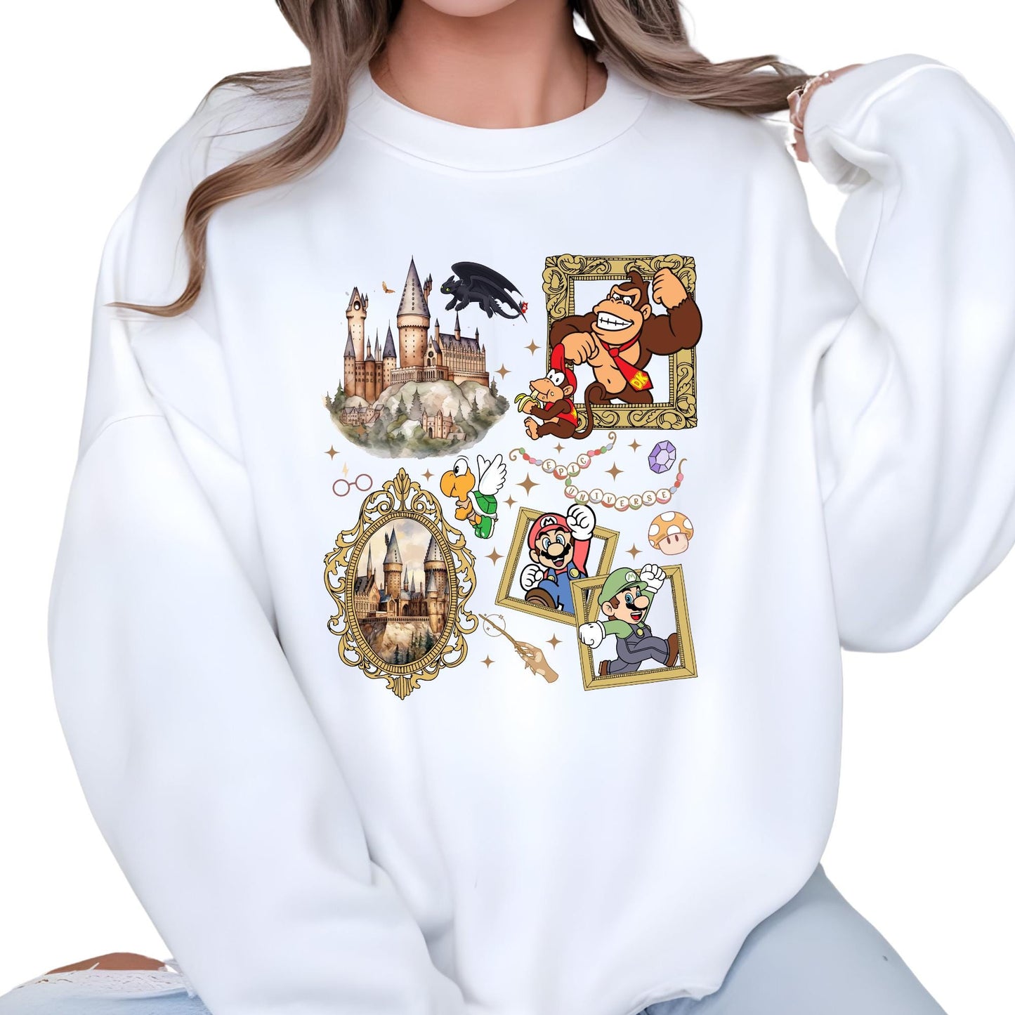 Epic Universe Sweatshirt, Super Mario Sweatshirt, Orlando Park Epic Universe 2026 Shirts, Disney Group Hoodie, Disney Sweatshirt