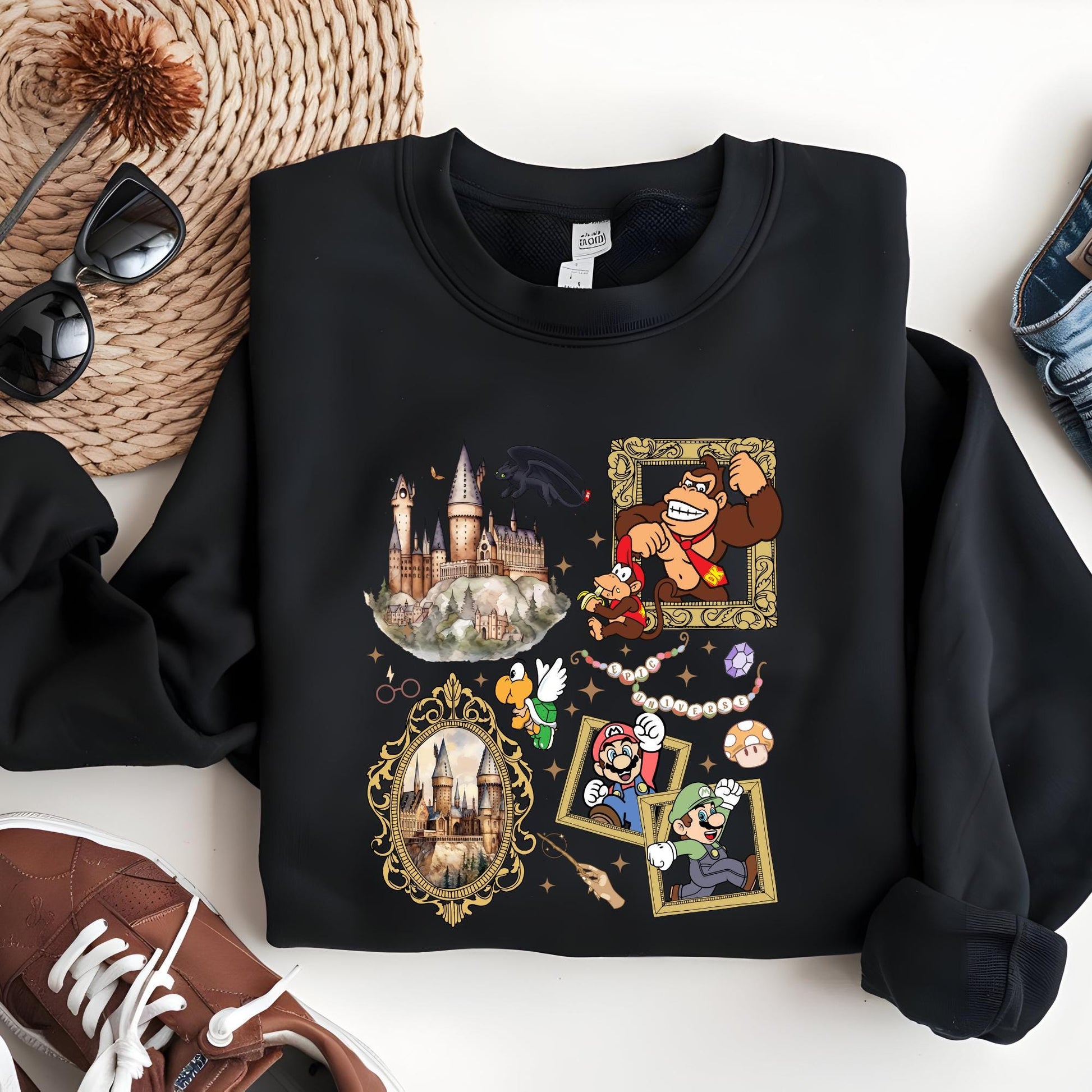 Epic Universe Sweatshirt, Super Mario Sweatshirt, Orlando Park Epic Universe 2026 Shirts, Disney Group Hoodie, Disney Sweatshirt