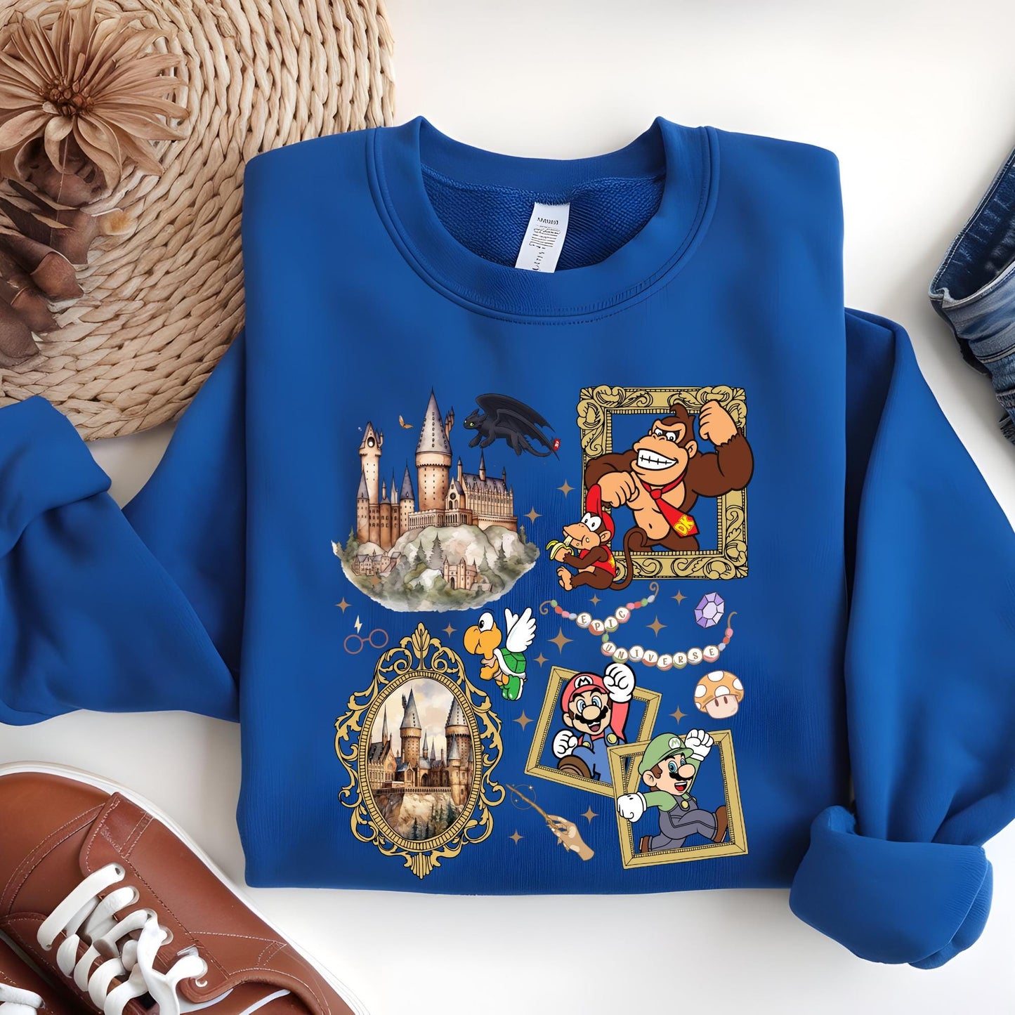 Epic Universe Sweatshirt, Super Mario Sweatshirt, Orlando Park Epic Universe 2026 Shirts, Disney Group Hoodie, Disney Sweatshirt