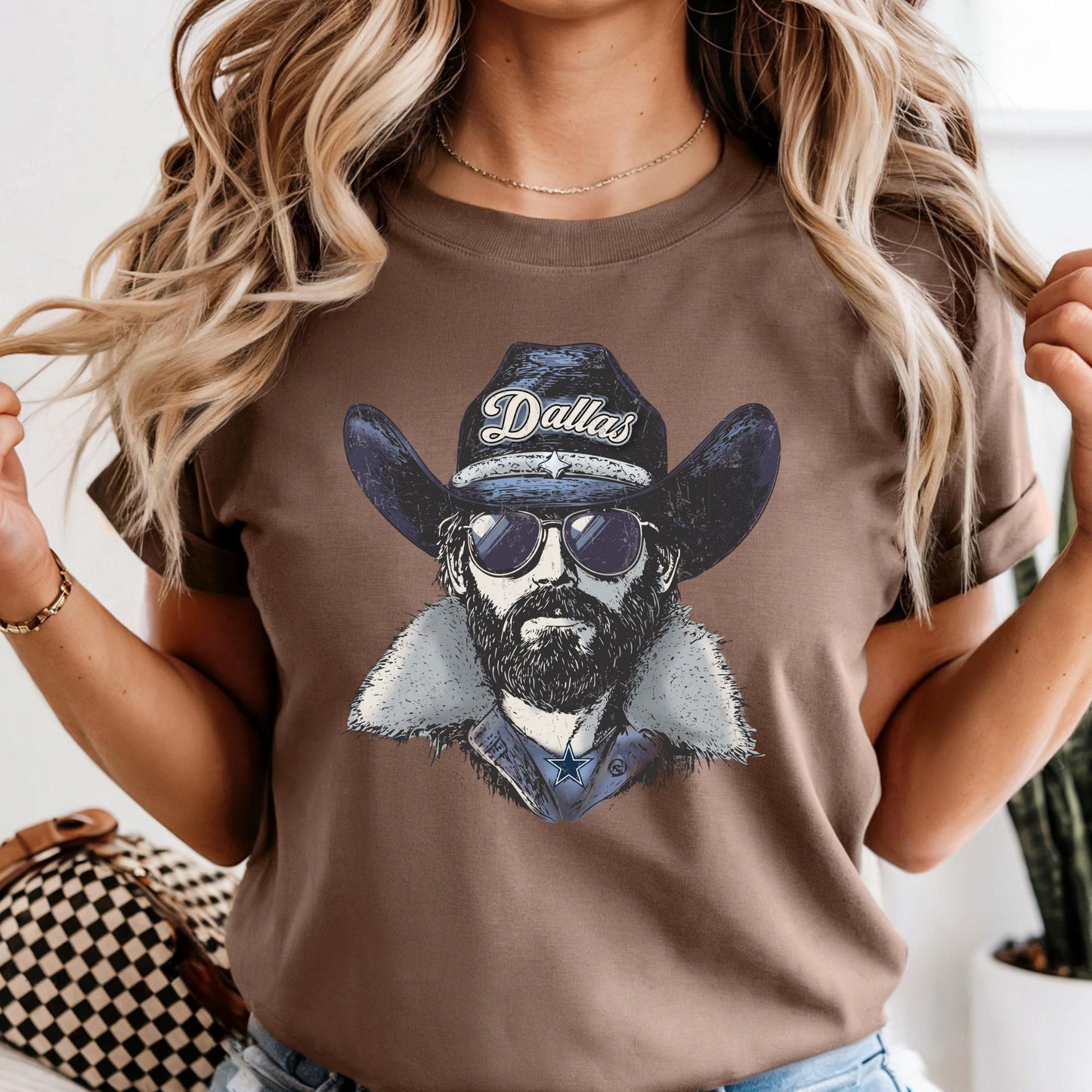 Comfort Colors Dallas Football Fan Shirt: Blue & Silver Game Day Tee
