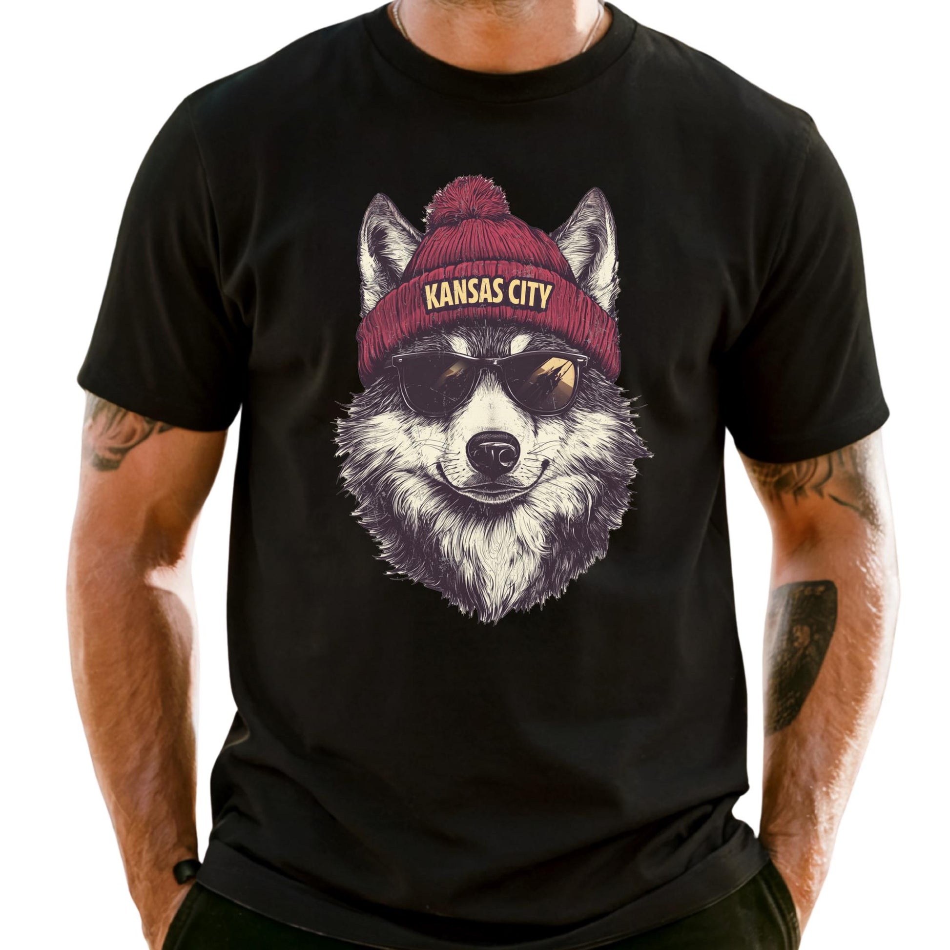 Kansas City Football Mascot Shirt: Comfort Colors Gameday Tee